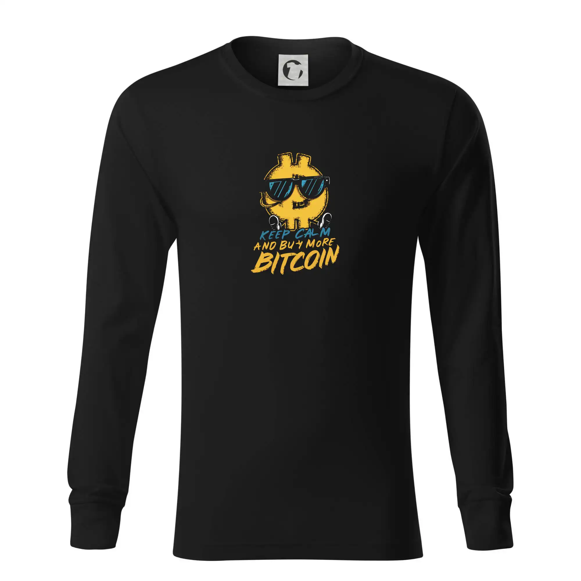 Keep calm and buy more bitcoin - Tričko s dlhým rukávom LS R05