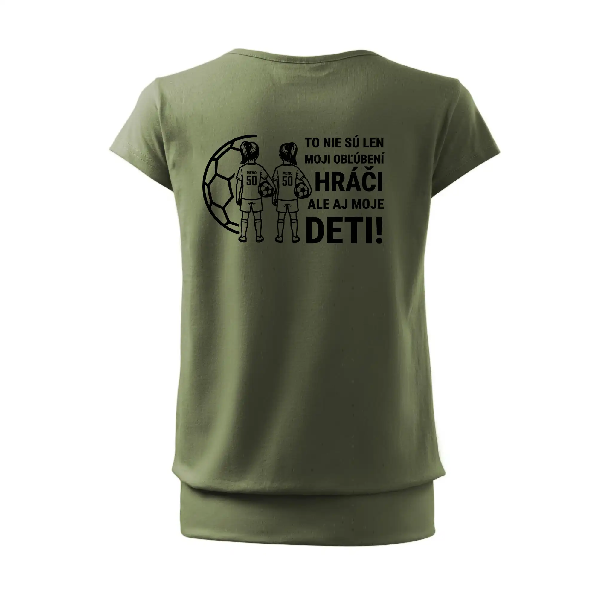 Futbalová mama - Dve dcéry (vaše meno a číslo)