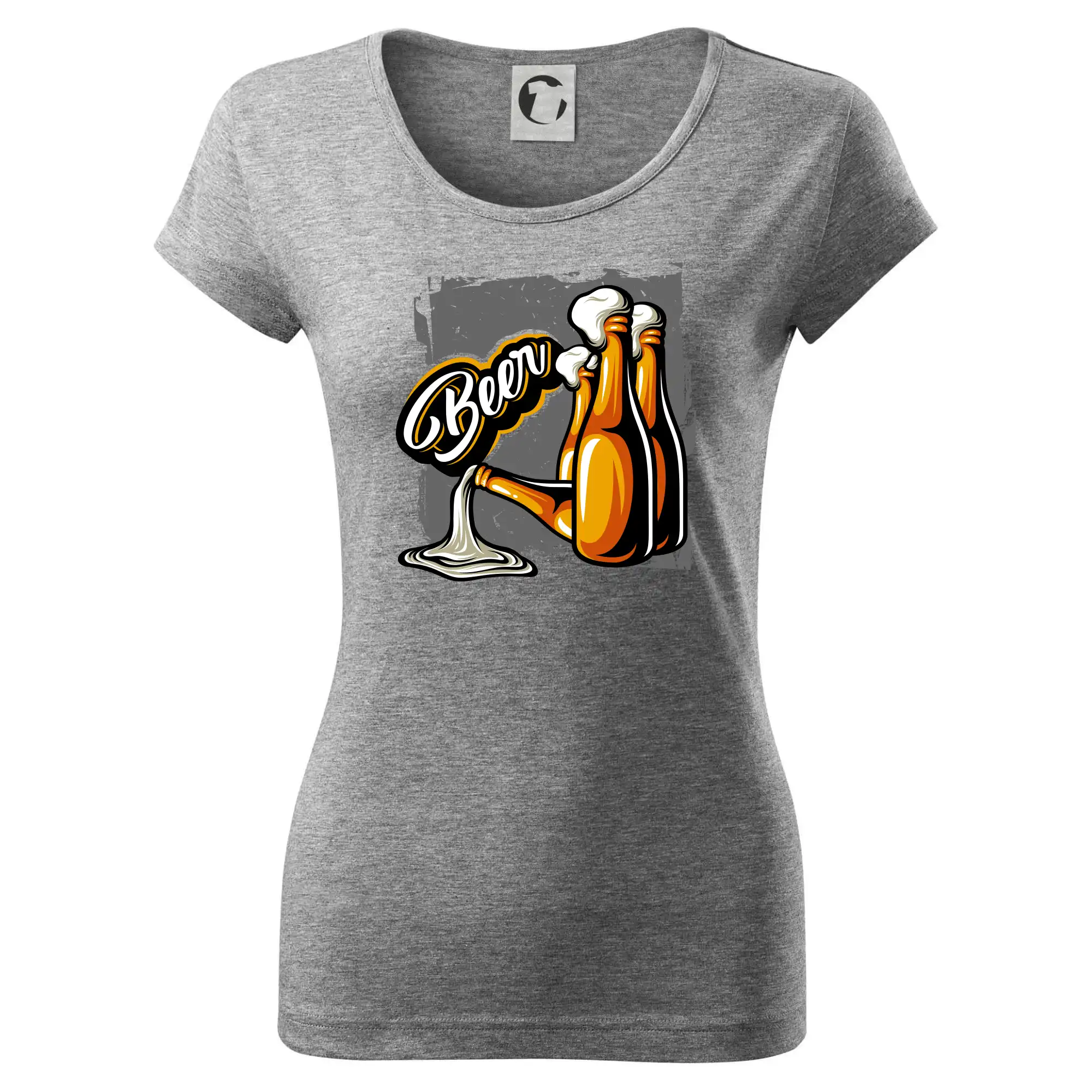 Vtipná tričká pre pivárov - Beer fľaše - Dámske tričko Pure