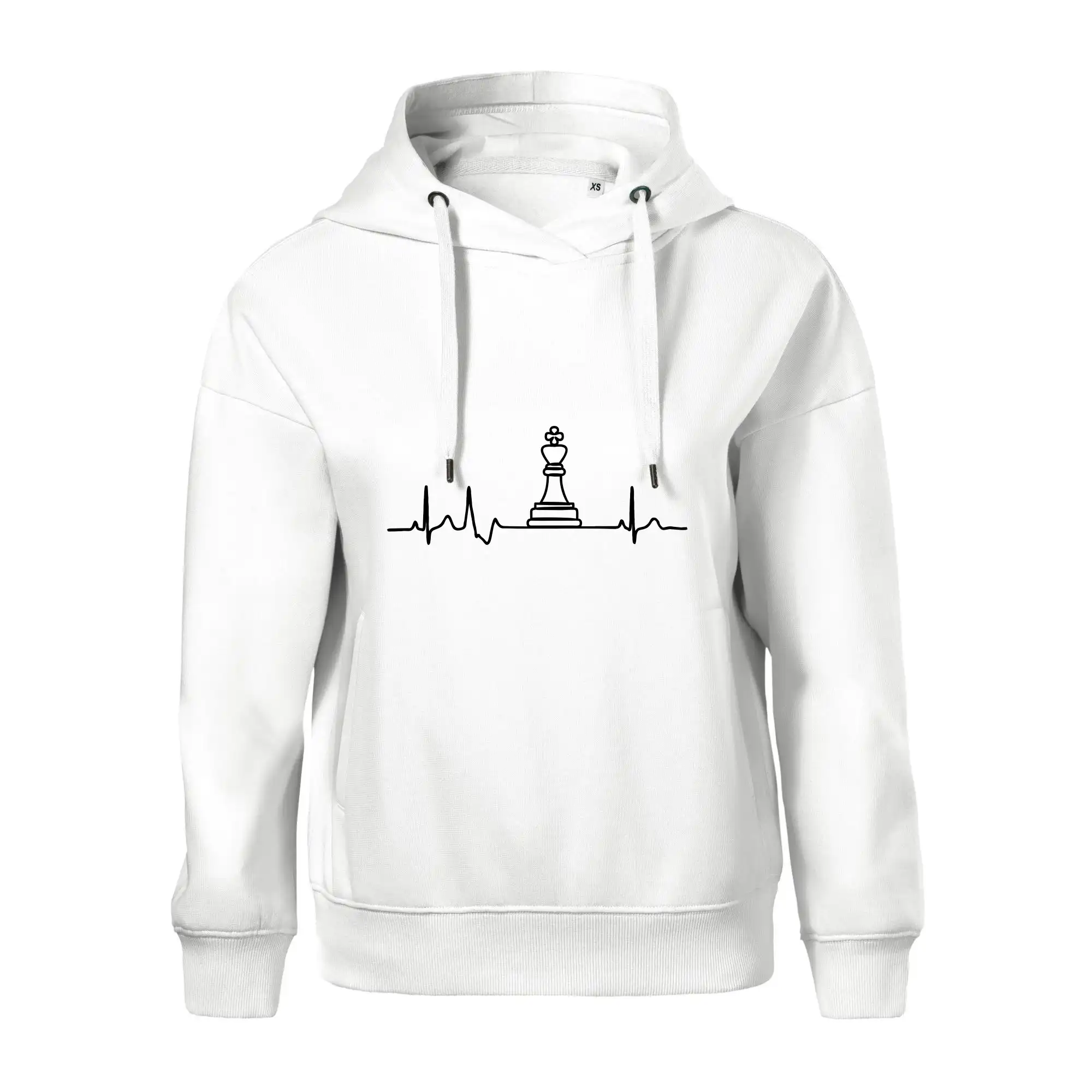 Tričká a mikiny so spoločenskými hrami  - EKG Šachové figúrky - Kráľ - Oversized mikina dámská Moon - kratšia + širšia