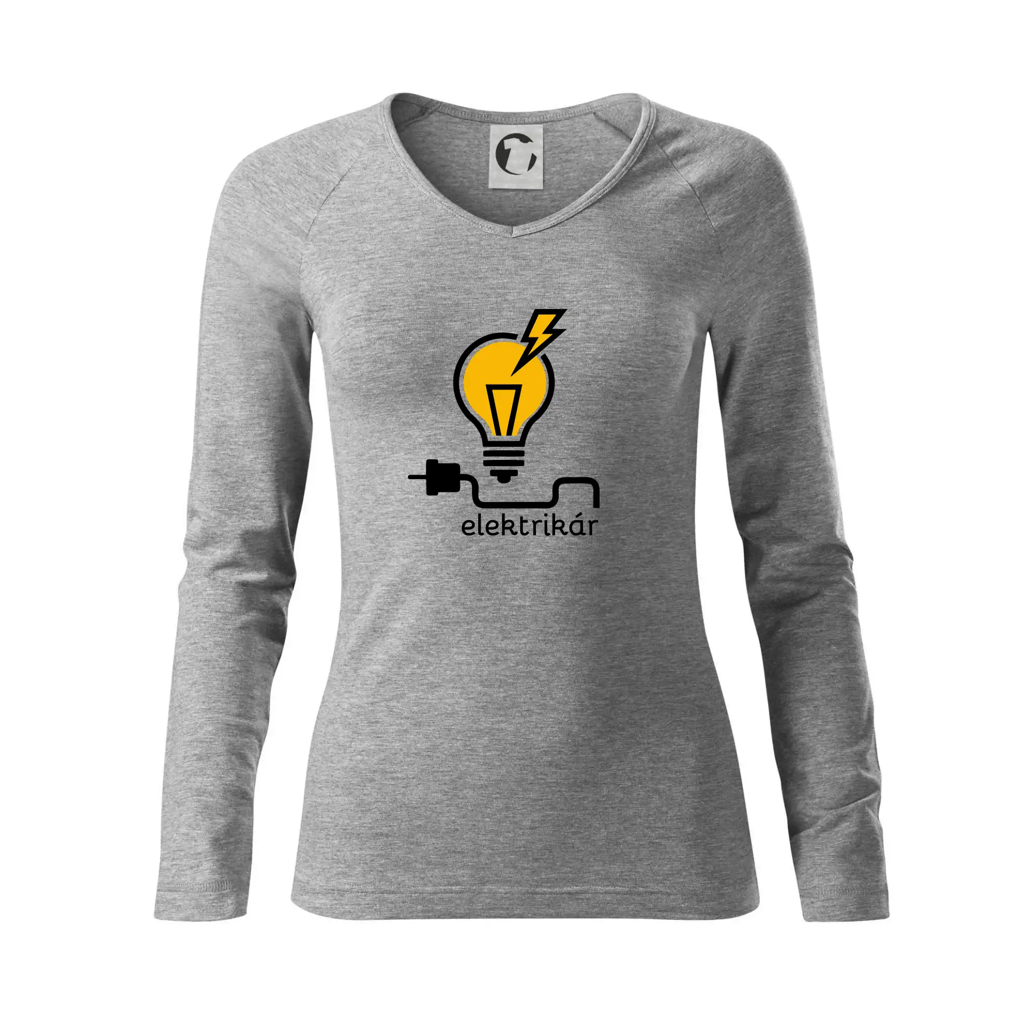 Vtipné tričká do práce - Žiarovka - elektrikár - Tričko dámske Elegance