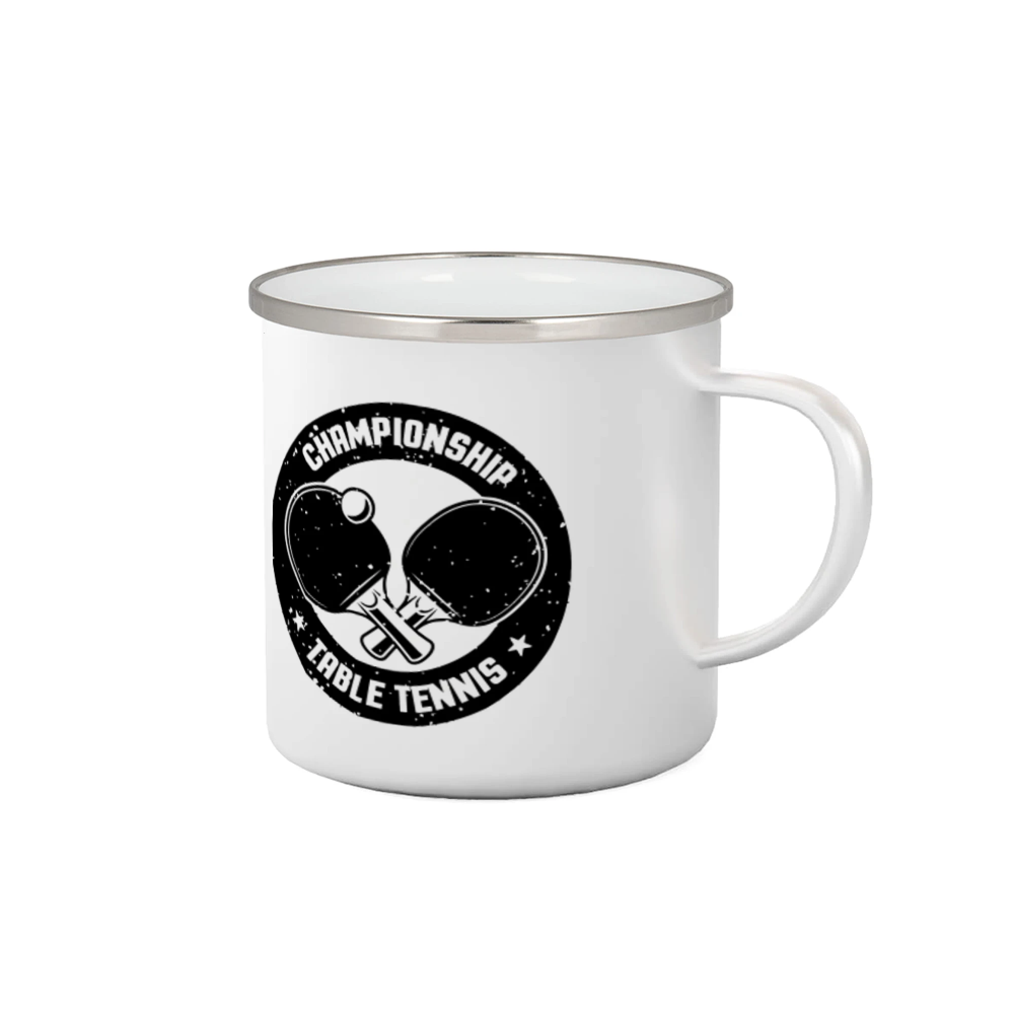 Vtipné tričká na stolný tenis - Championship Table tennis - kulatý - Plecháčik