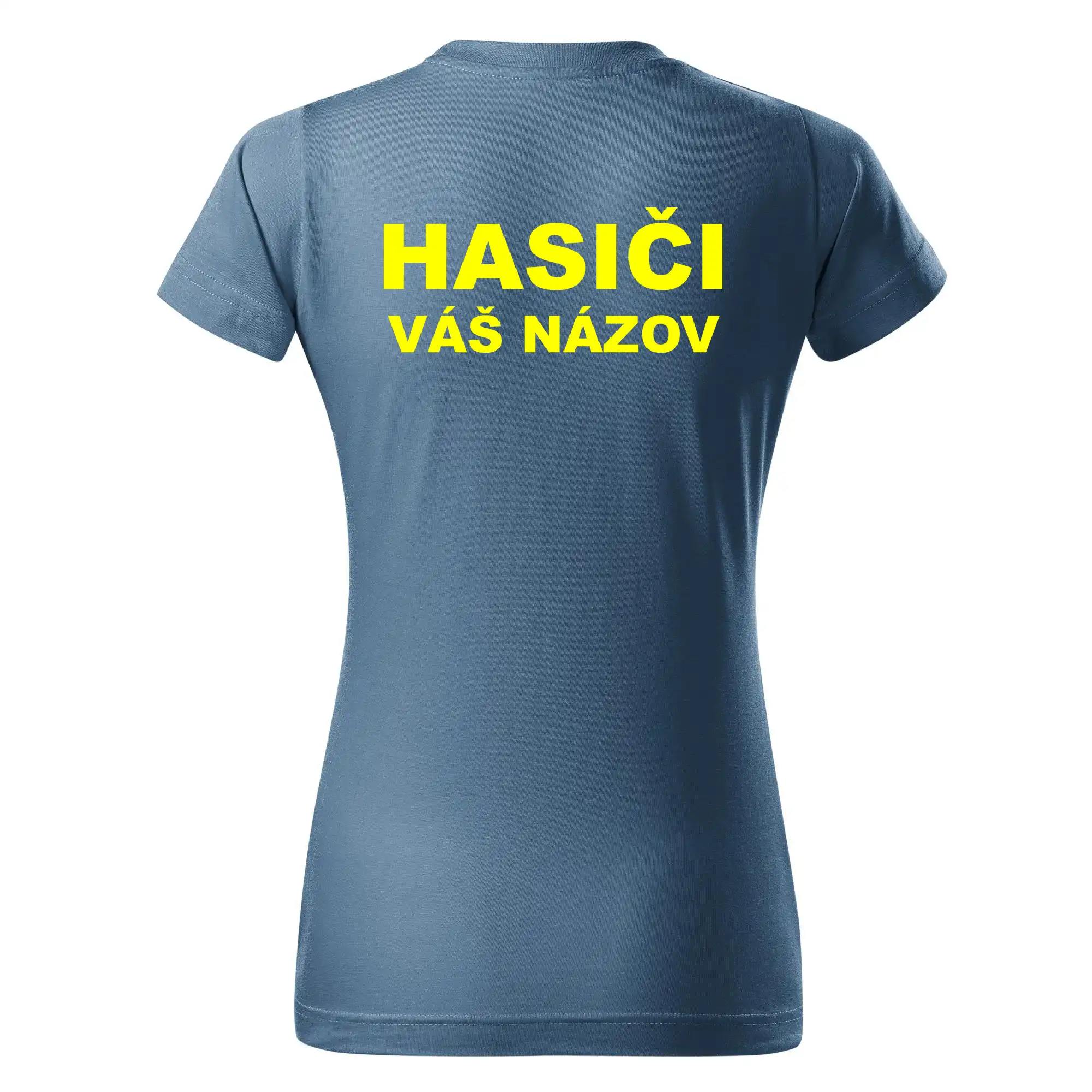 Hasiči - žltý nápis - váš názov zboru