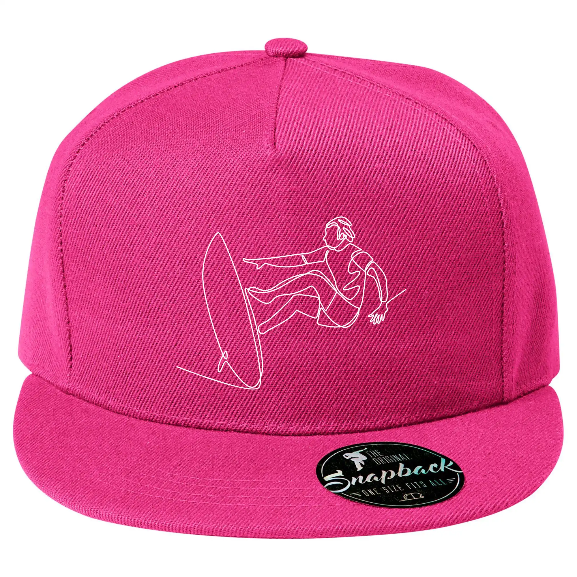 Surfař na vlně jedním tahem