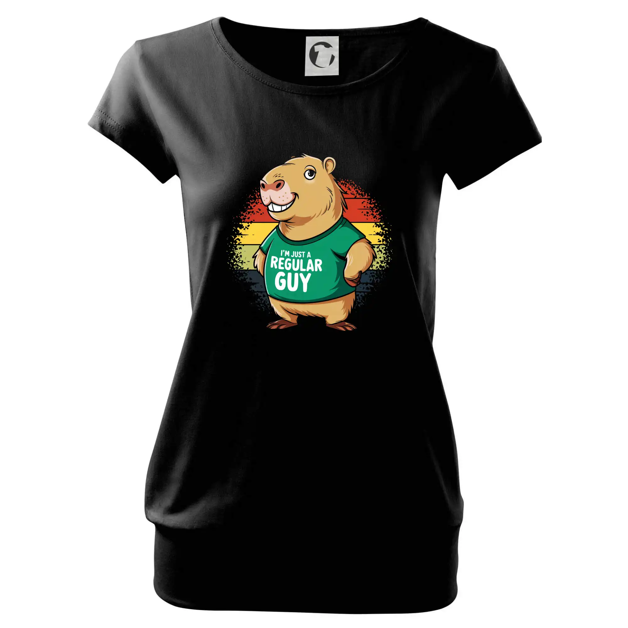 Tričká so zvieratami - Capybara I'm just a regular guy - Voľné tričko city