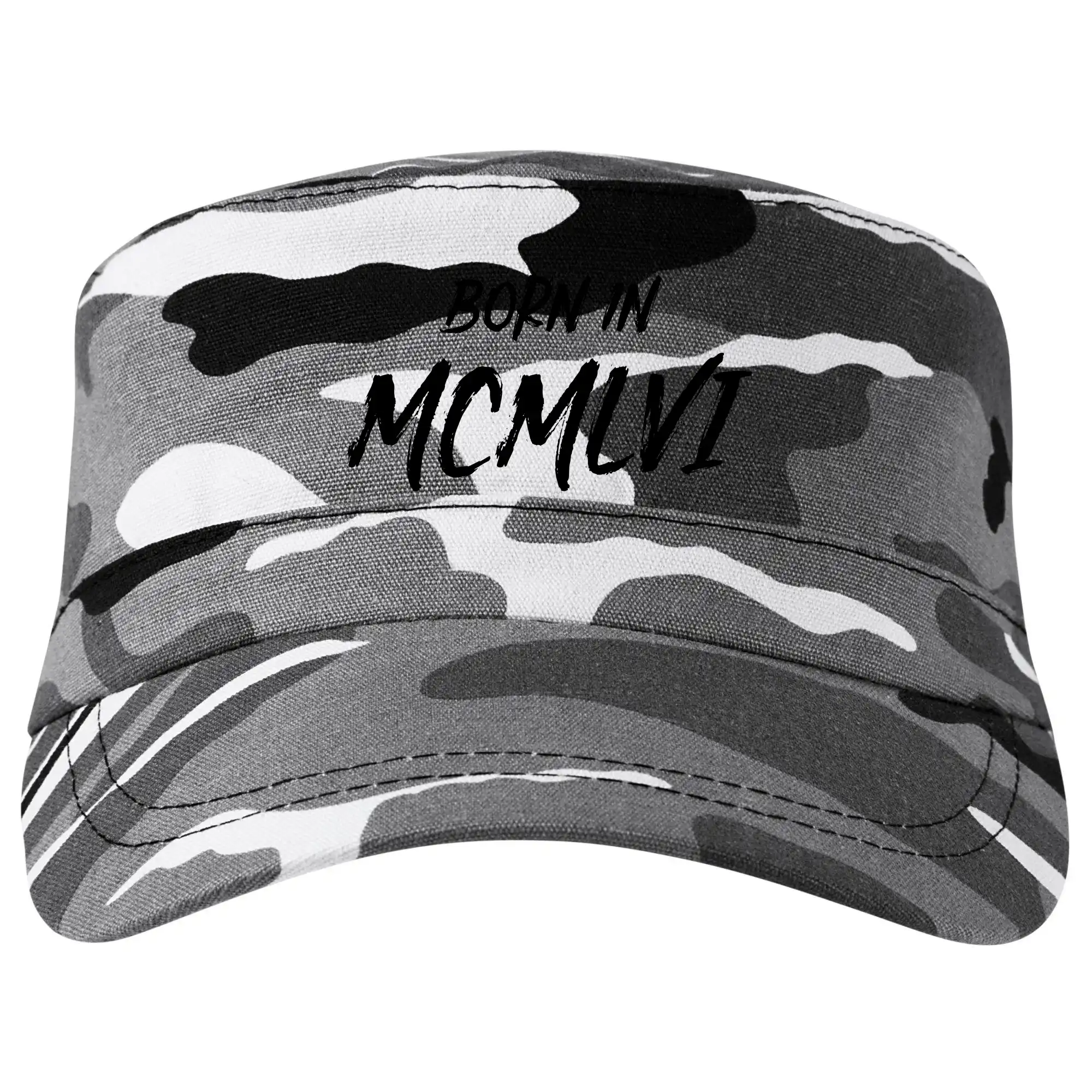 Trička s ročníkom 1956 - Born in - Rímske číslo 1956 - Šiltovka CAMO