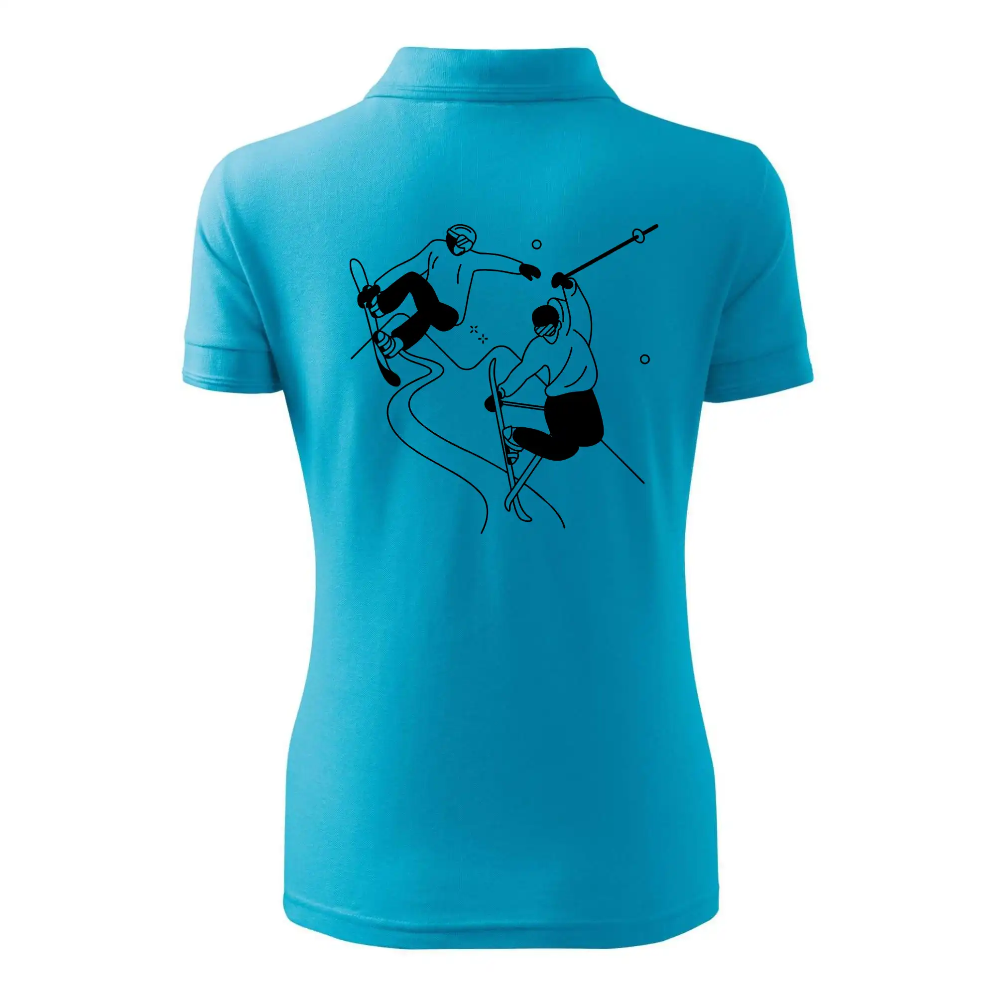 Lyžovaní - kresleny obrázek