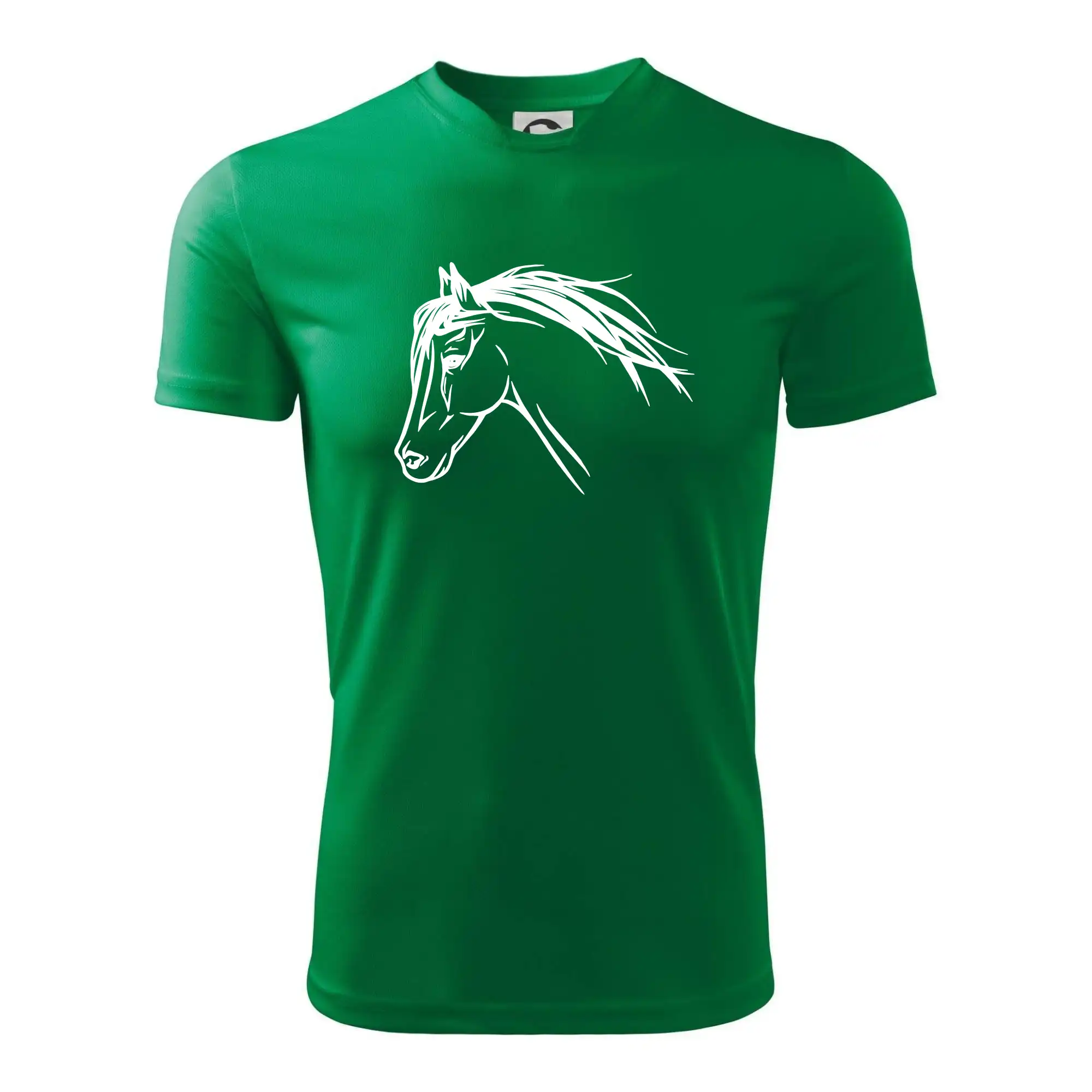 Tričká s koňmi - Kôň - hlava celá - Pánske tričko Fantasy športové