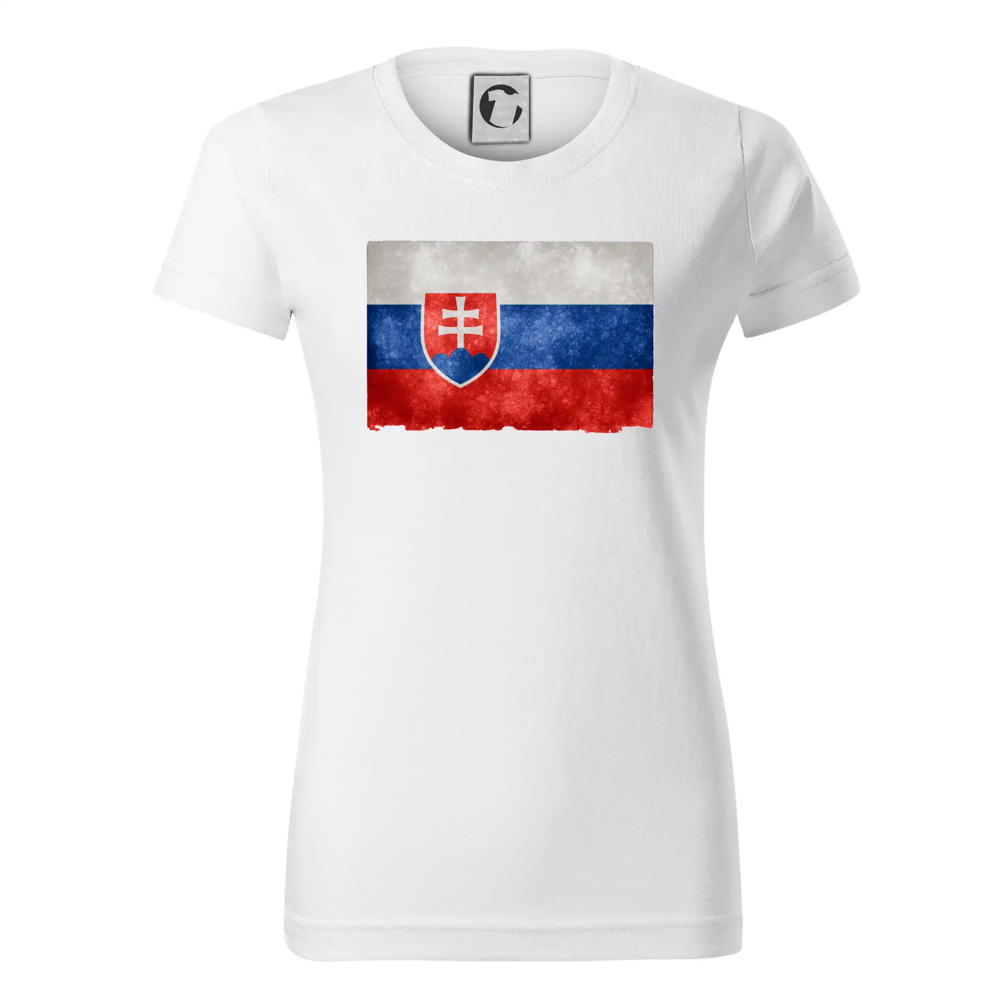 Politické tričká - Slovenská vlajka stará - Dámske tričko basic - ľahko voľnejšie a dlhšie
