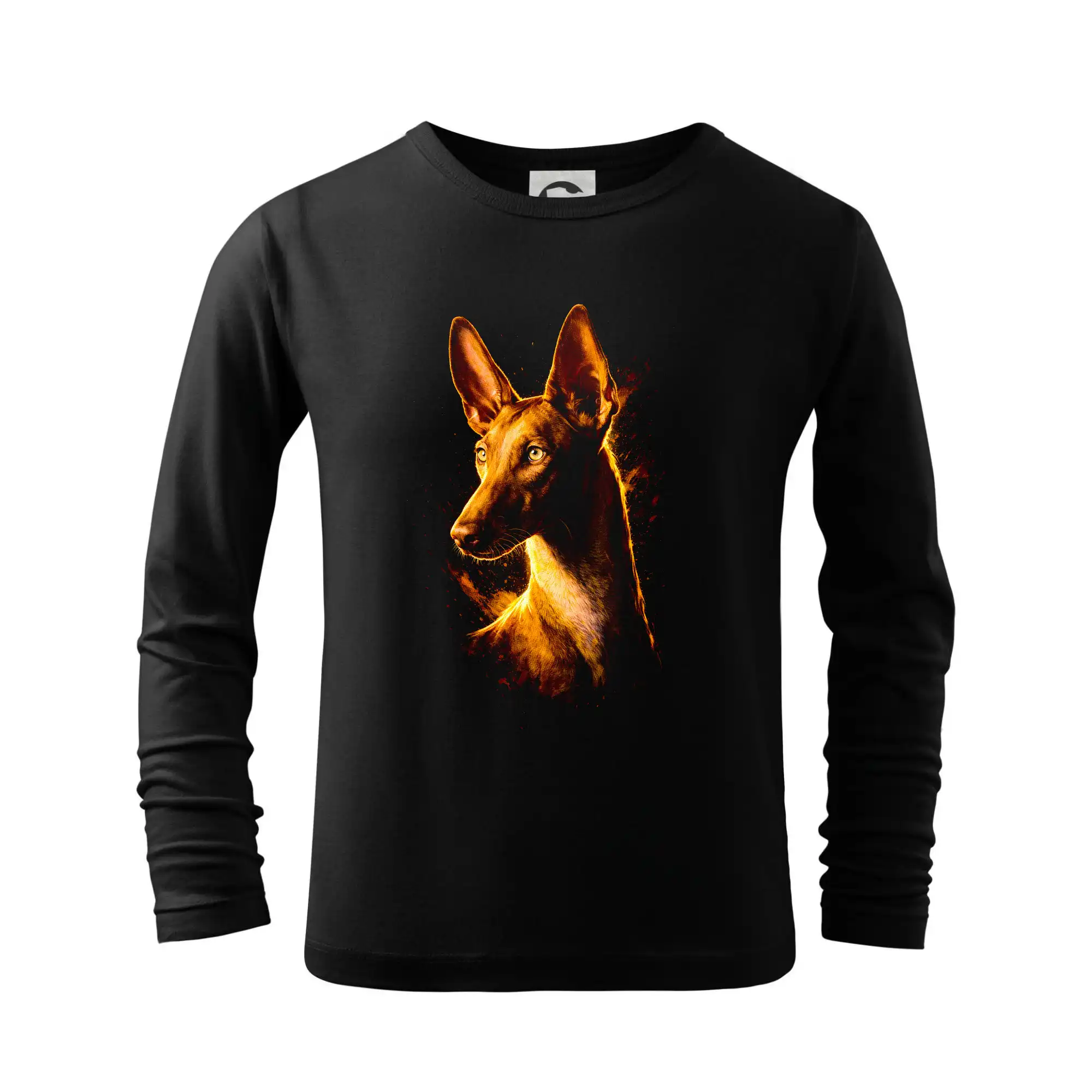 Ostatné psie plemená - Obrázok poltón faraónsky pes - Tričko detské Long Sleeve