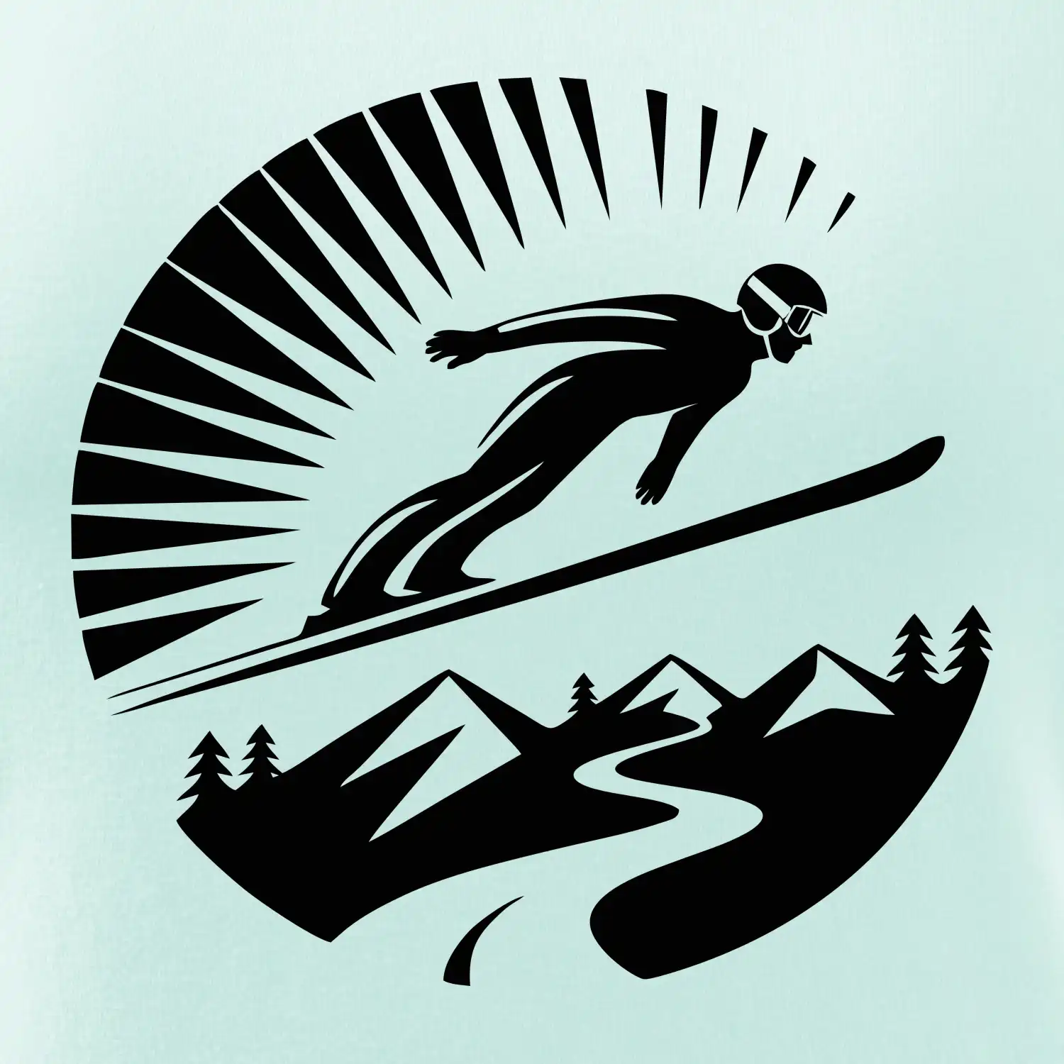 Skokan černý v kruhu