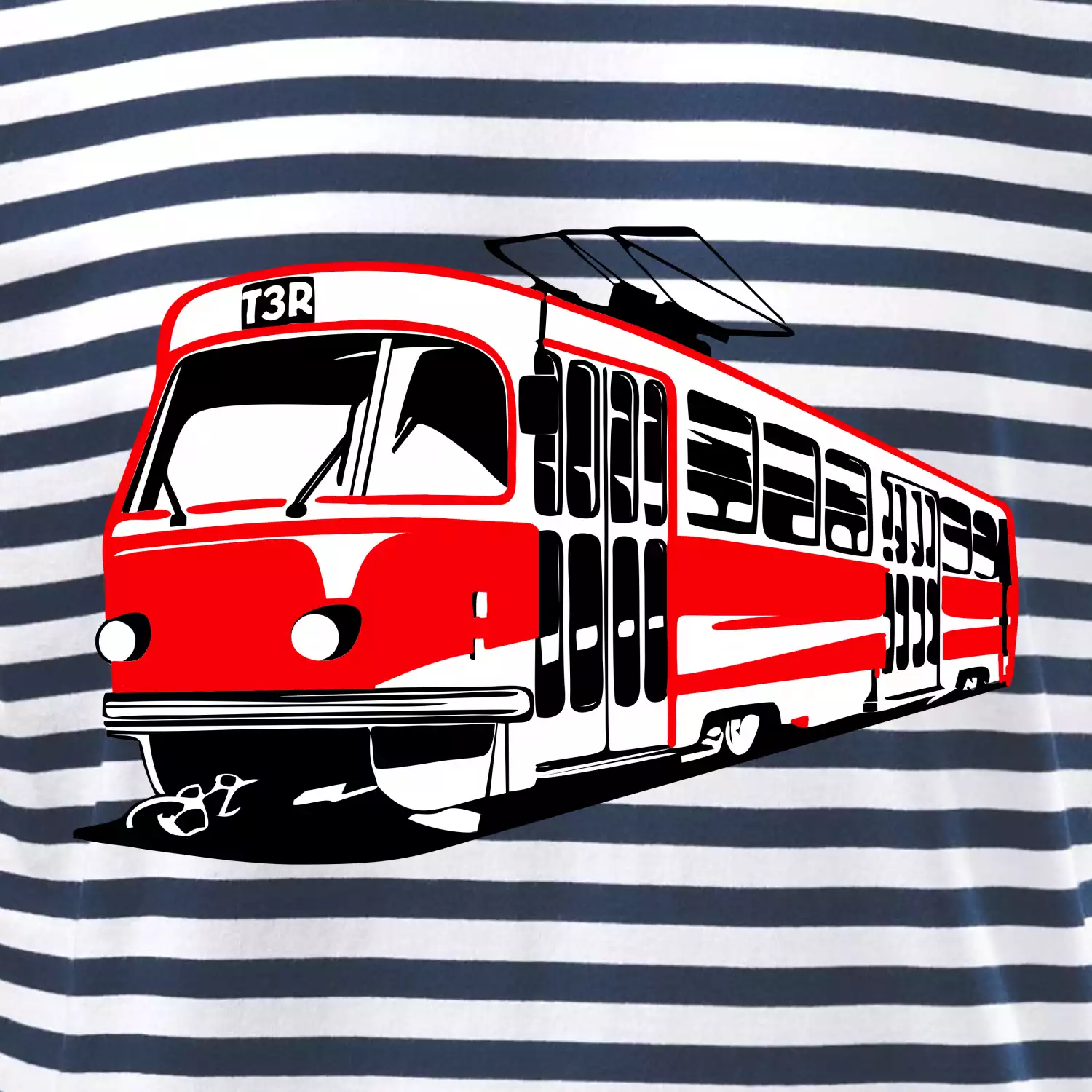 Tramvaj T3R barevná