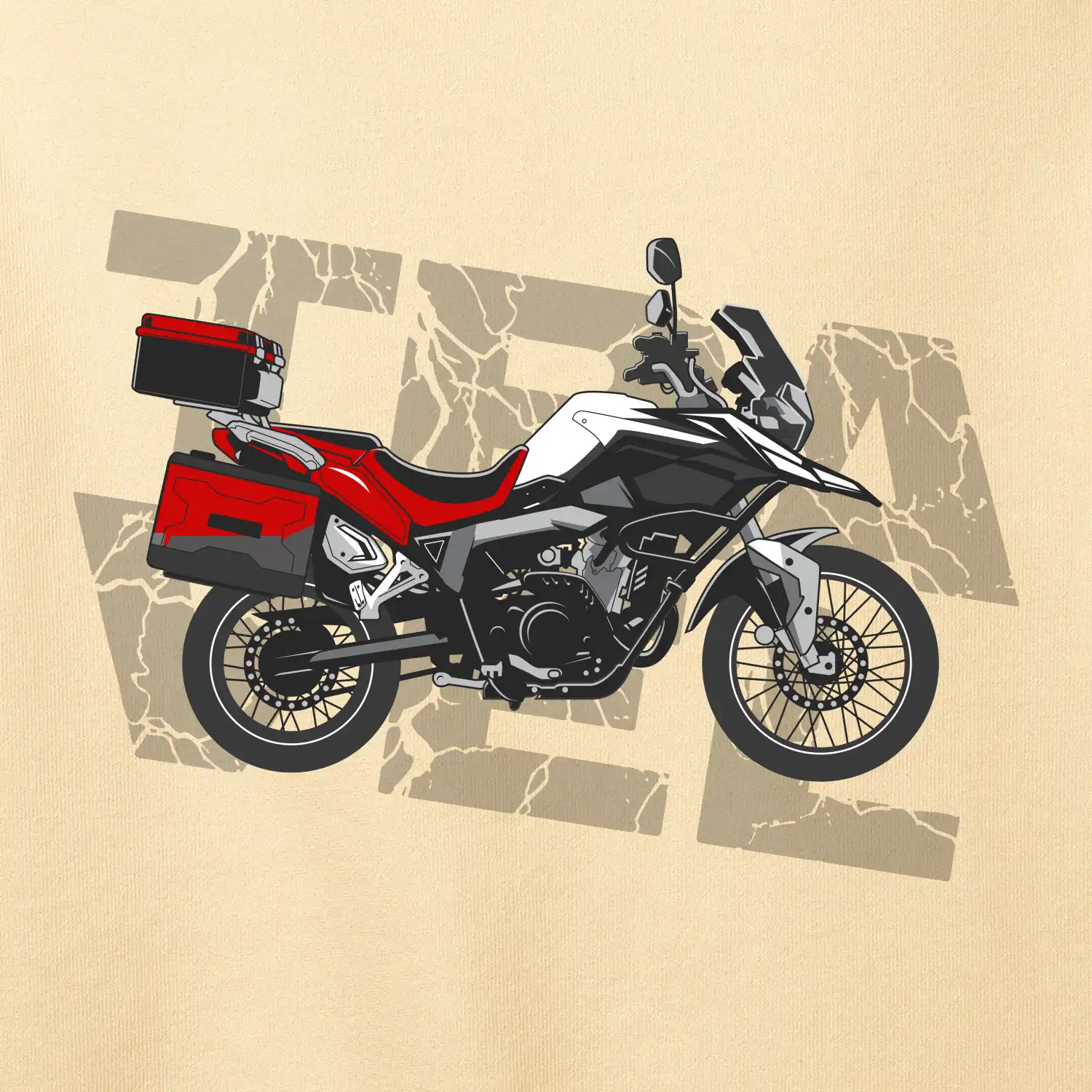 Cestovní enduro červená