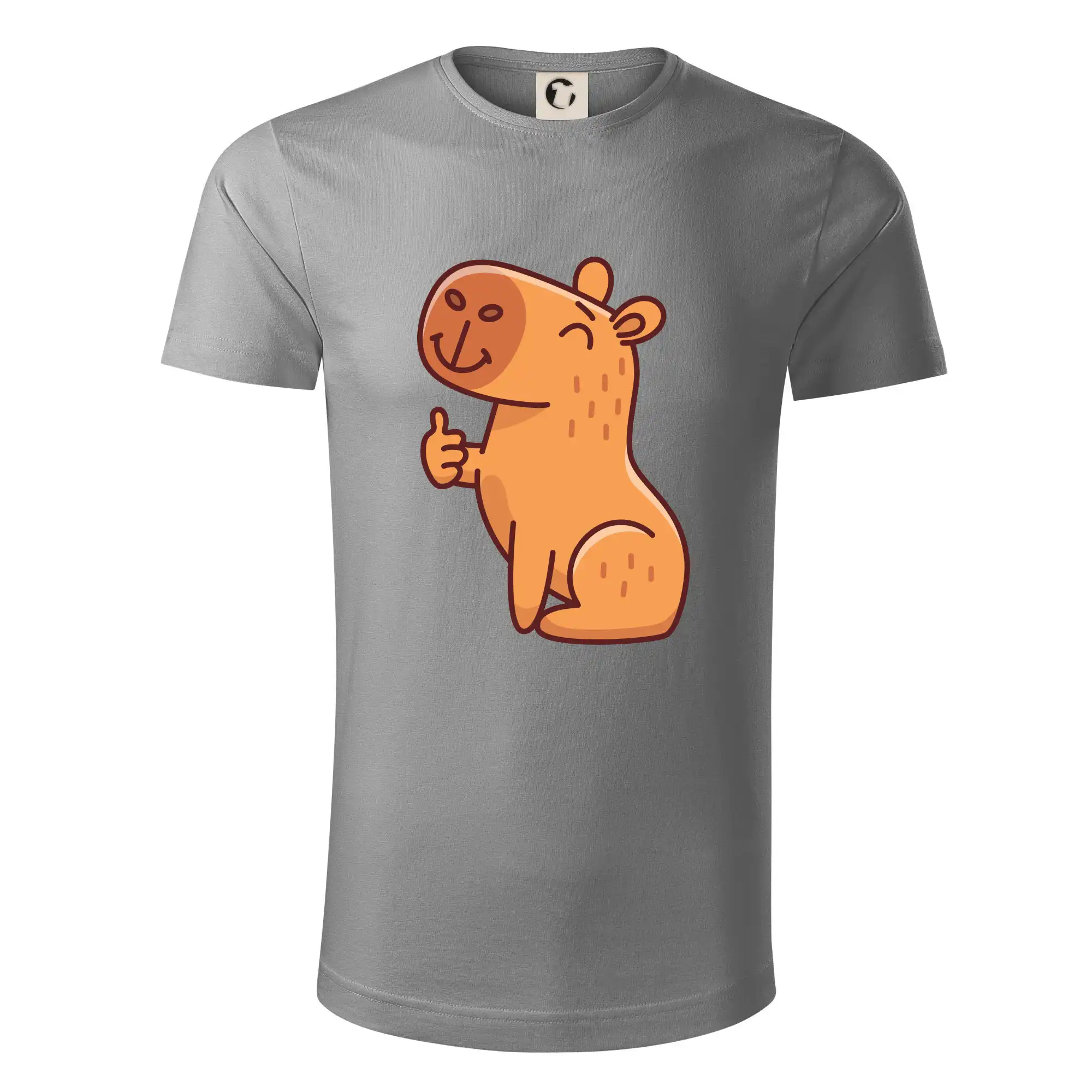 Tričká so zvieratami - Kapybara s palcom hore - Tričko z organickej bavlny