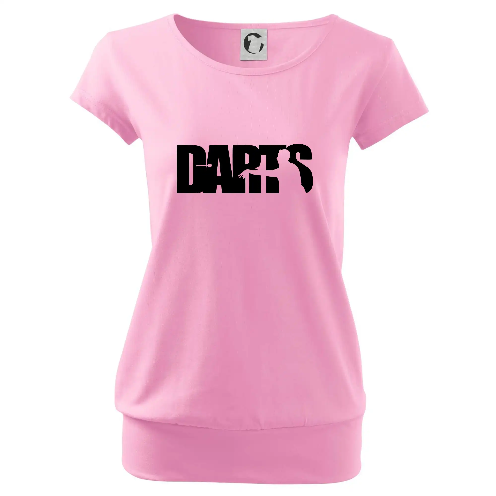 Darts - nápis se šipkařem