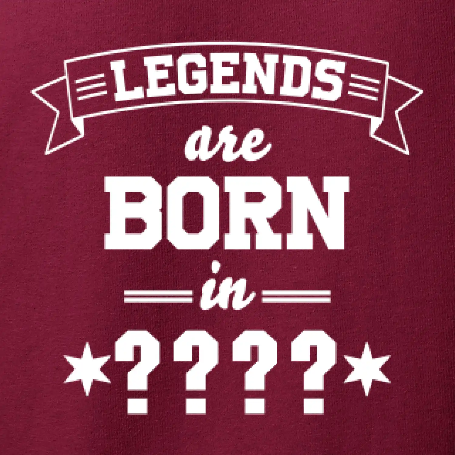 Legends are born in vlastní ročník