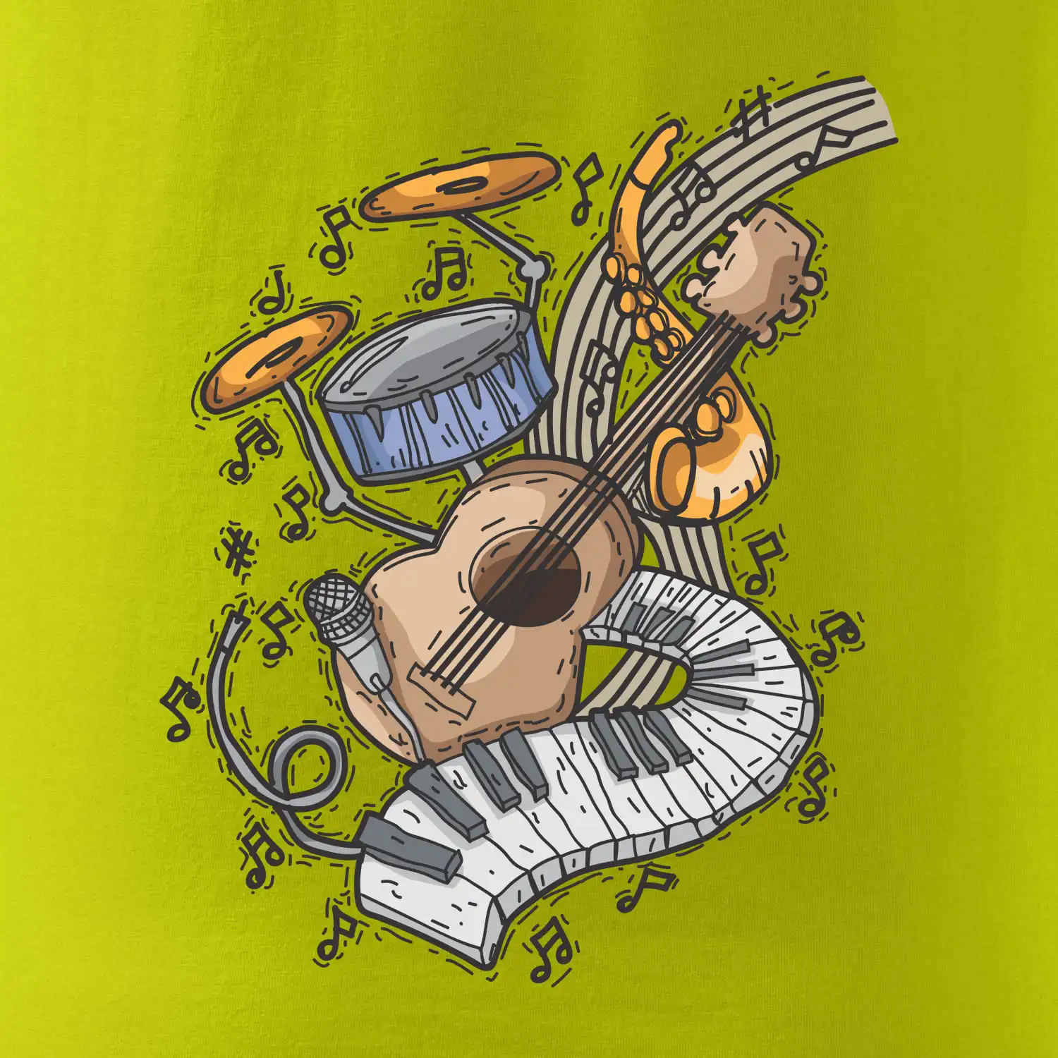 Hudební nástroje v notách