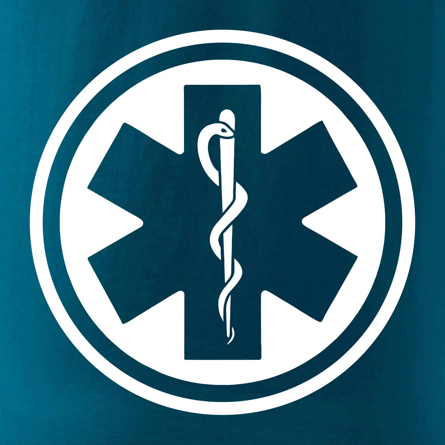 Rescue logo samostatné kulaté