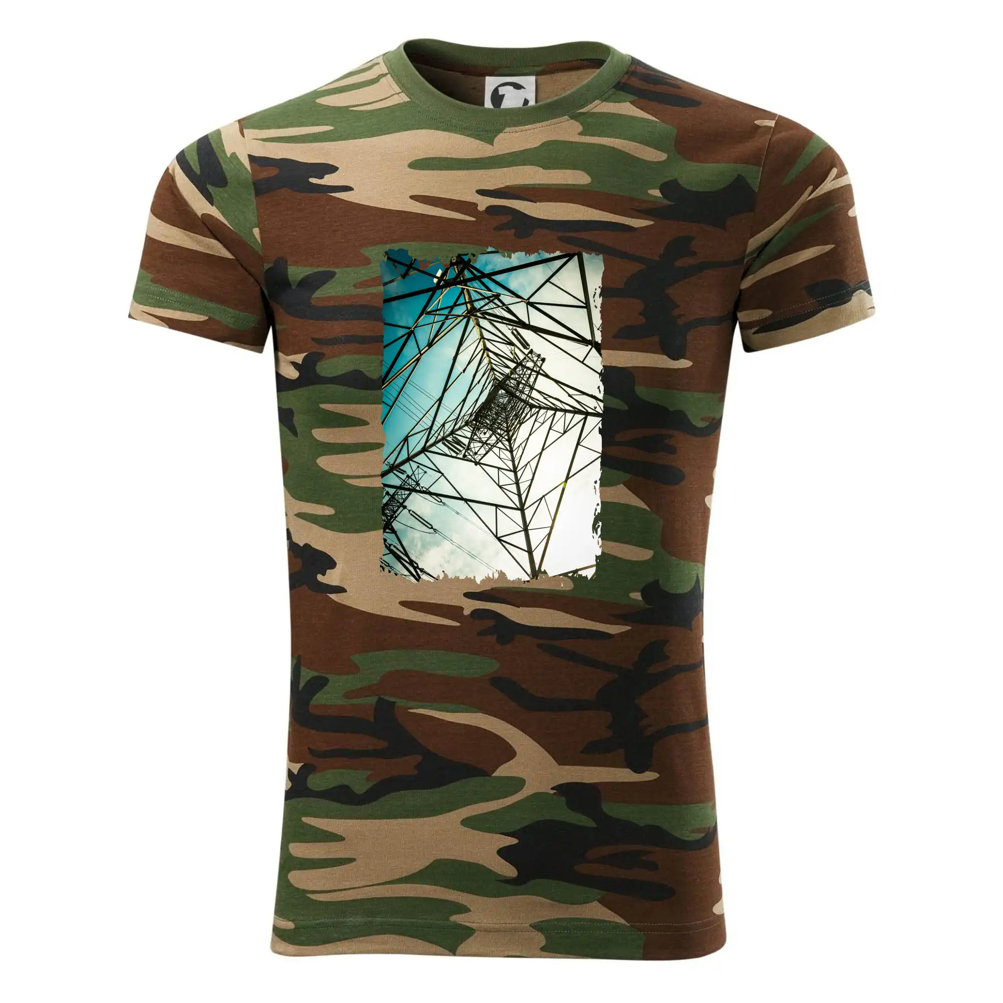 Barevné nebe - stožáry vysokého napětí