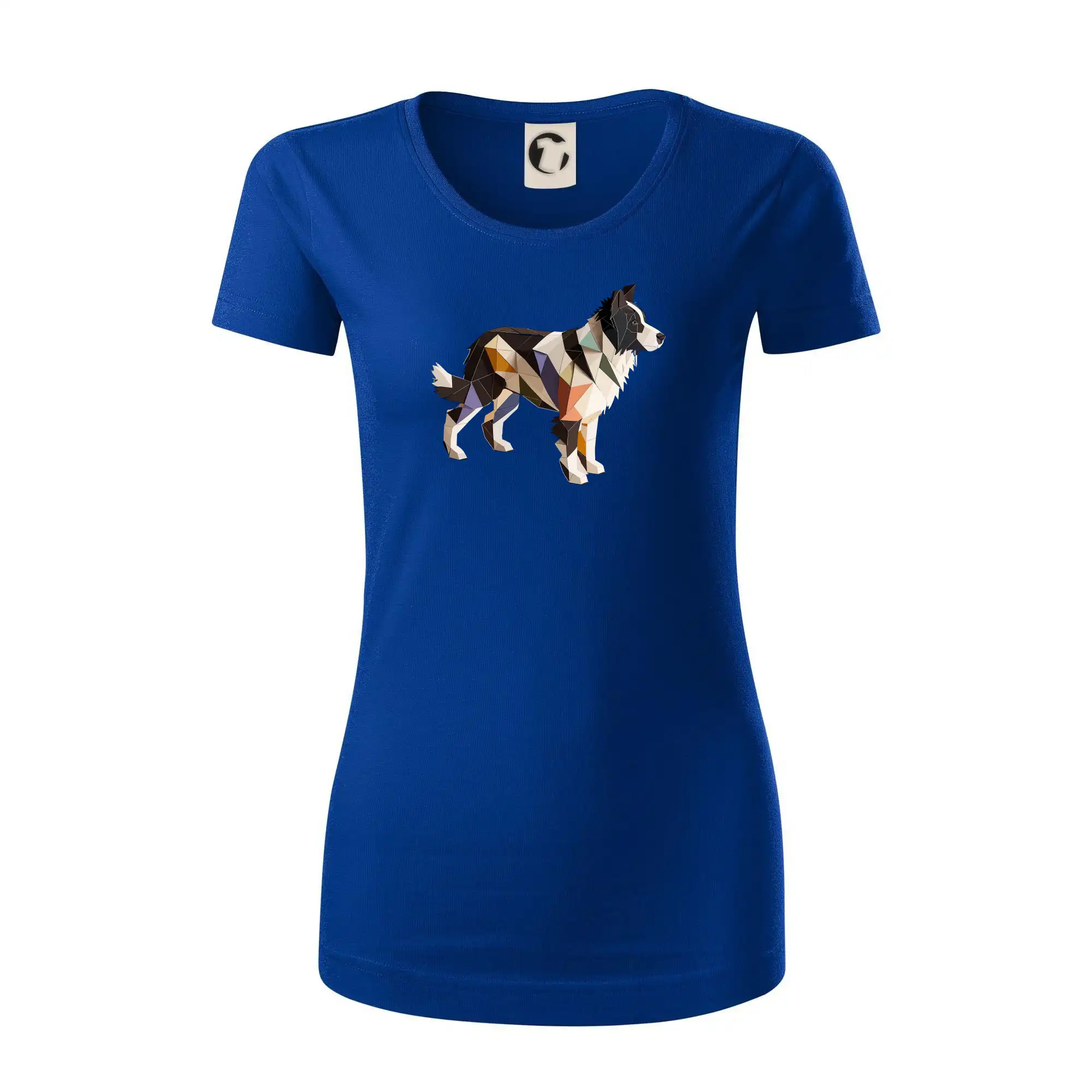 Border colie slepená z papíru