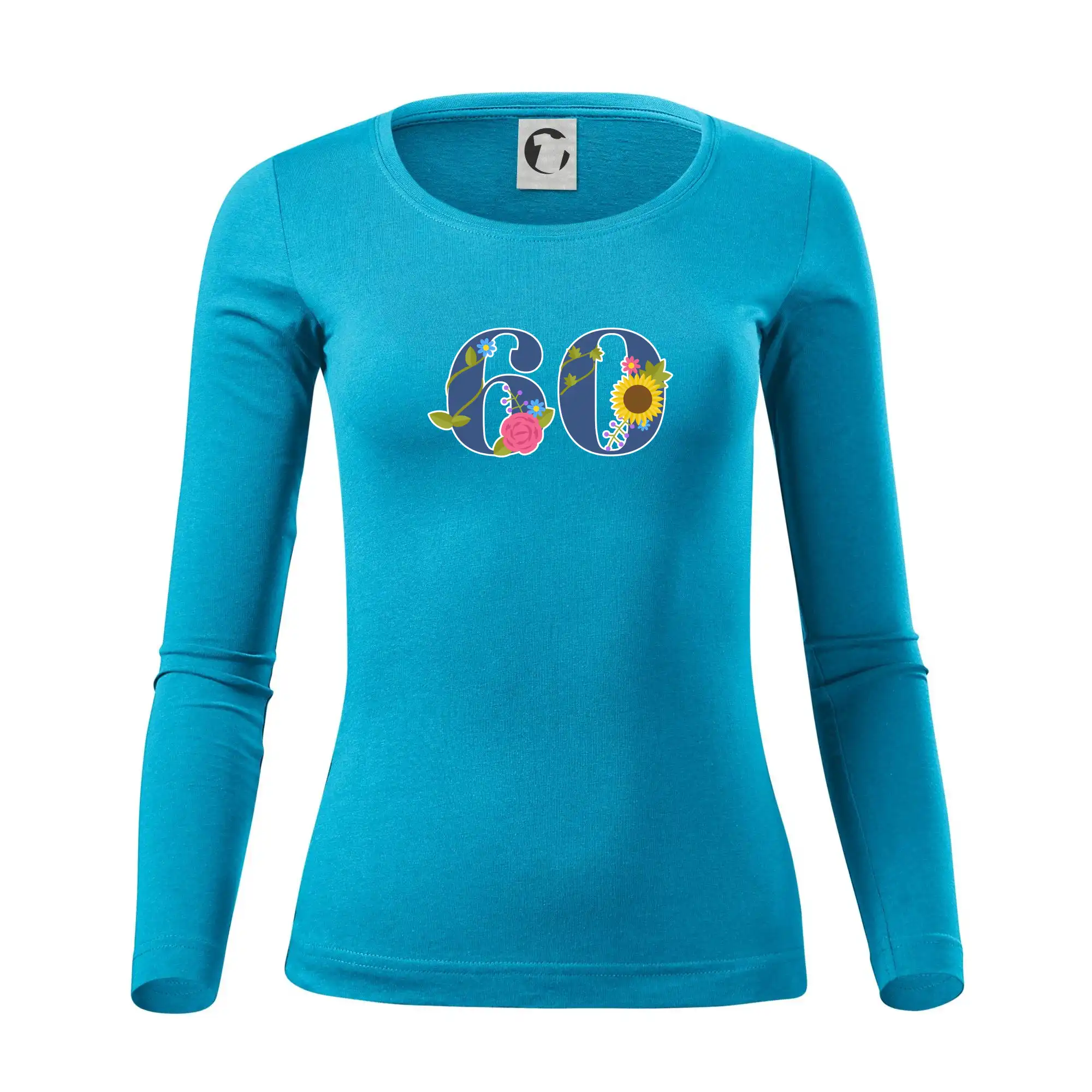 Květinové číslo kreslené - 60