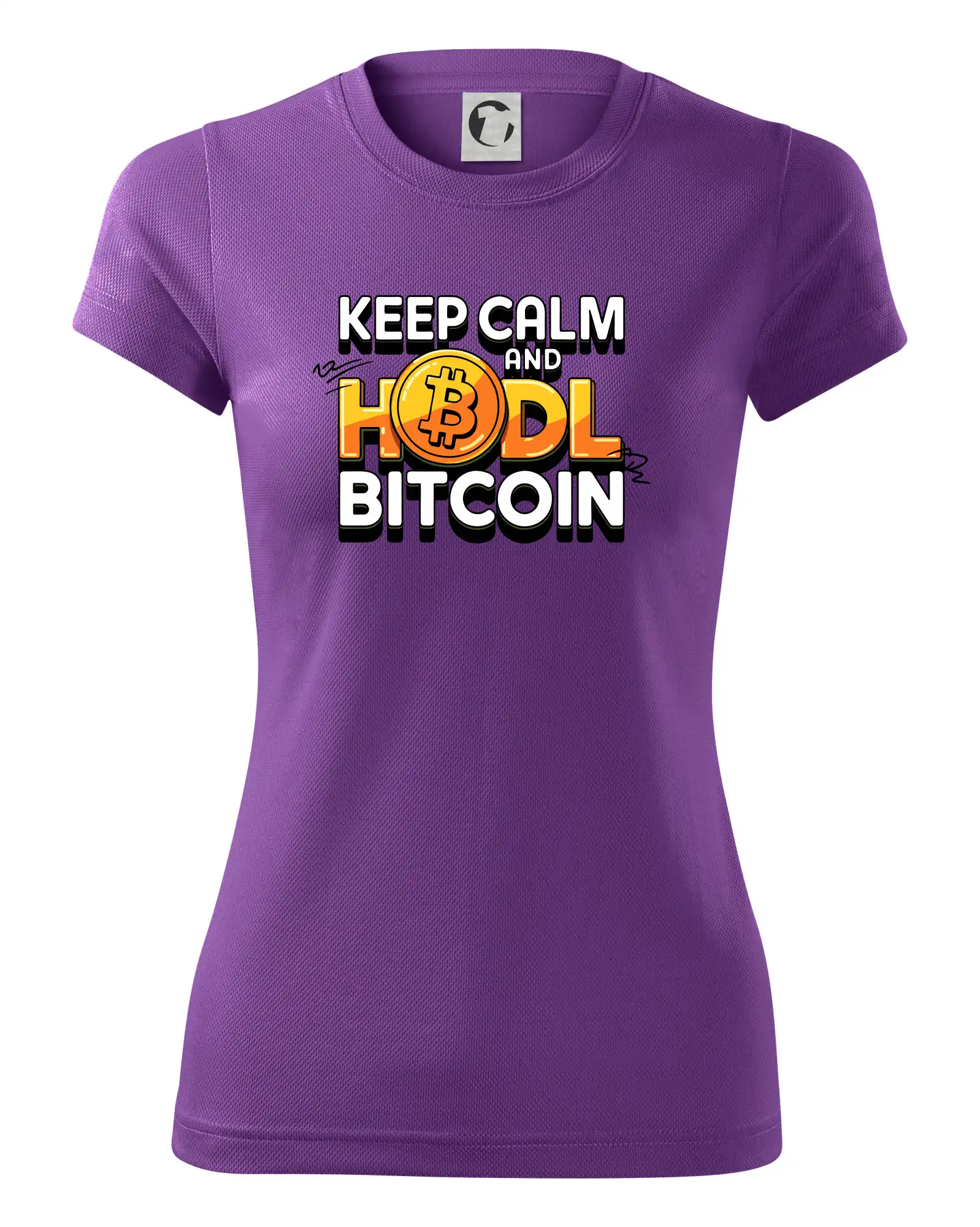 3D nápis Keep Calm and HODL Bitcoin
