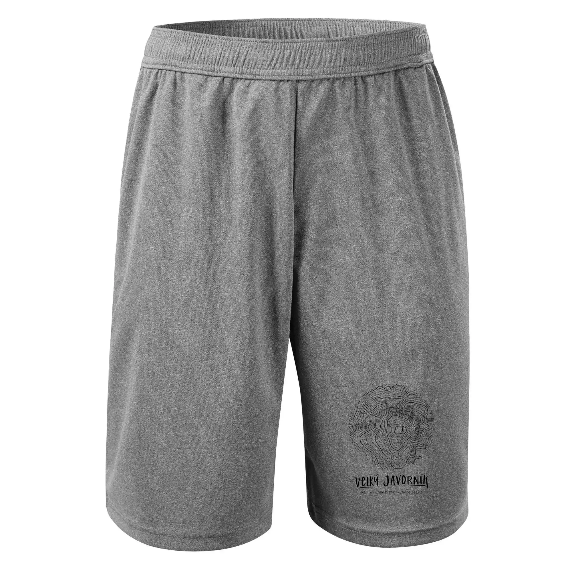 Velký Javorník - vrstevnice v kruhu