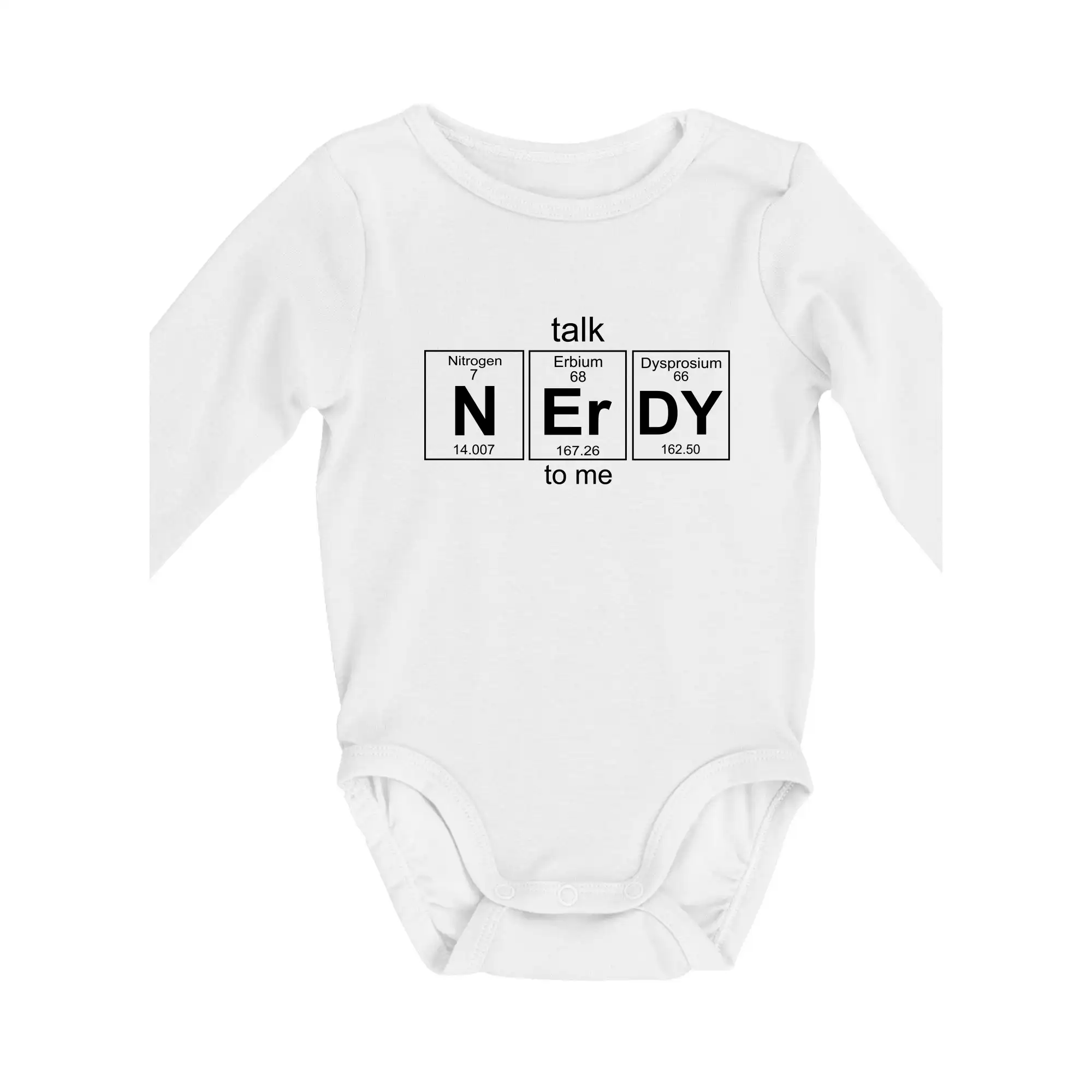 Periodické Tabuľky - Talk nerdy - periodická tabuľka - Body dojčenské s dlhým rukávom
