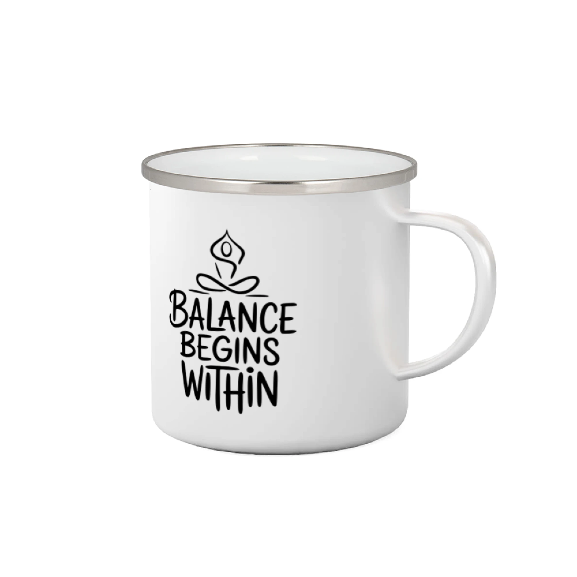 Tričká na jógu - Balance begins within nápis - Plecháčik