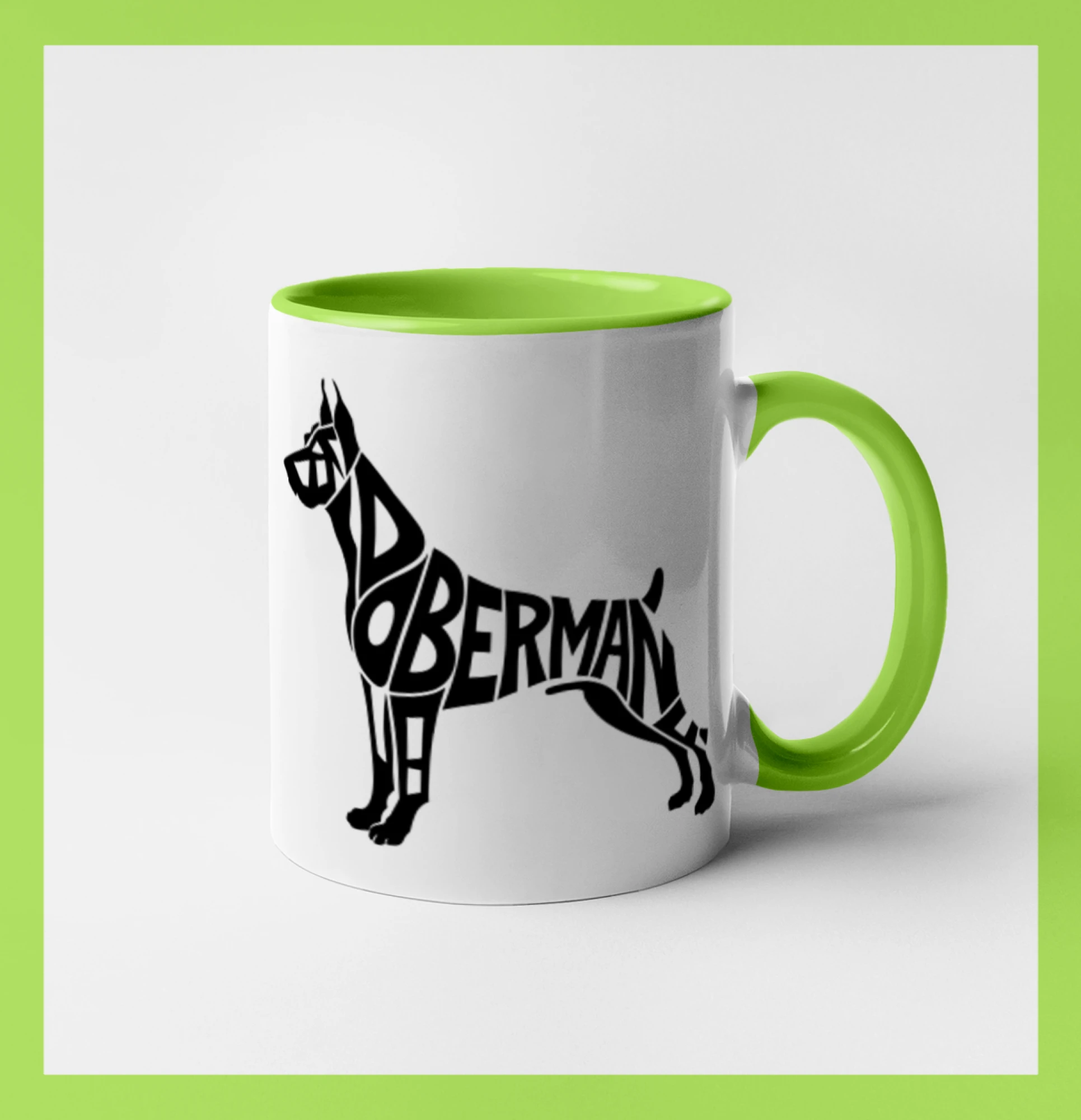 Doberman - nápis v tele