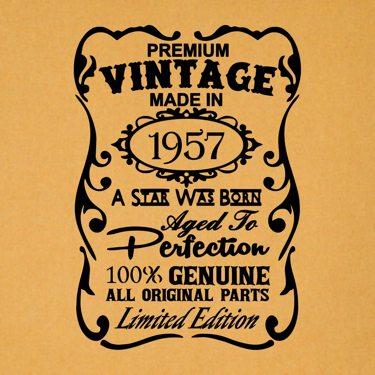 Vintage Etiketa - 1957