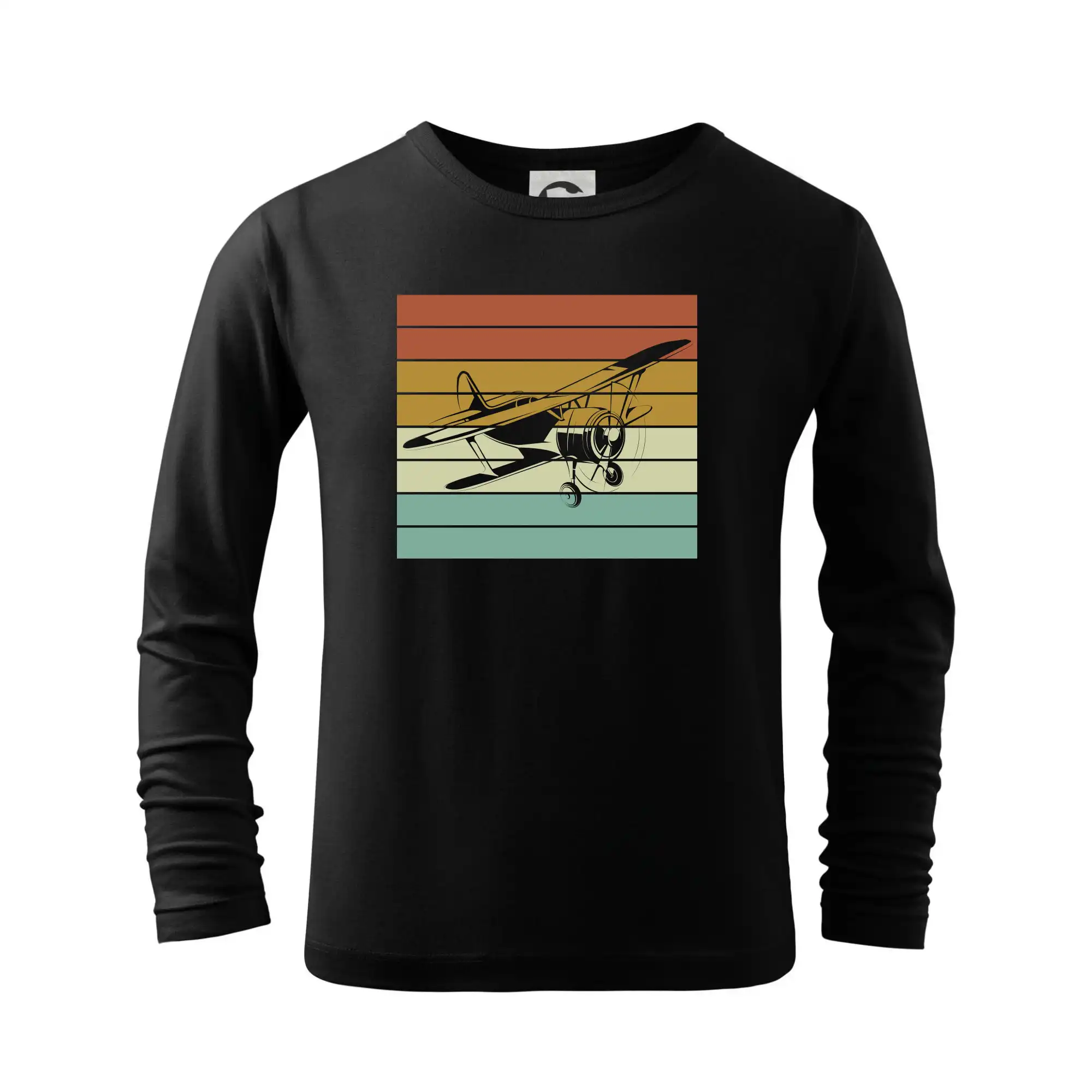 Tričká s lietadlami - Vintage lietadlo - Tričko detské Long Sleeve