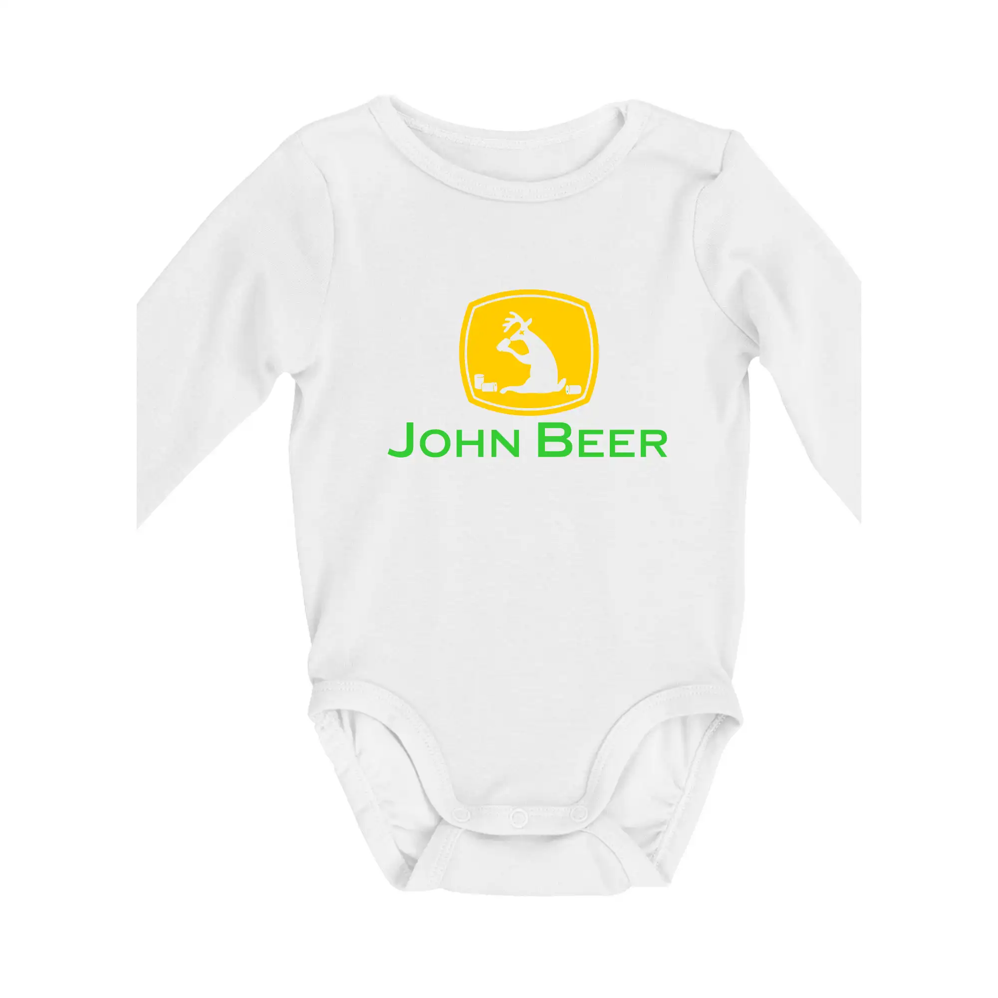 John Beer jeleň s pivom - Body dojčenské s dlhým rukávom