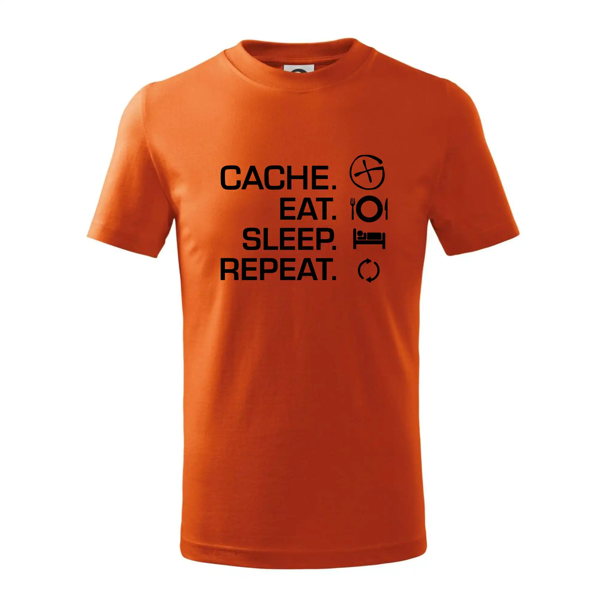 Tričká na geocaching - Eat sleep repeat Cache - Tričko detské bavlnené