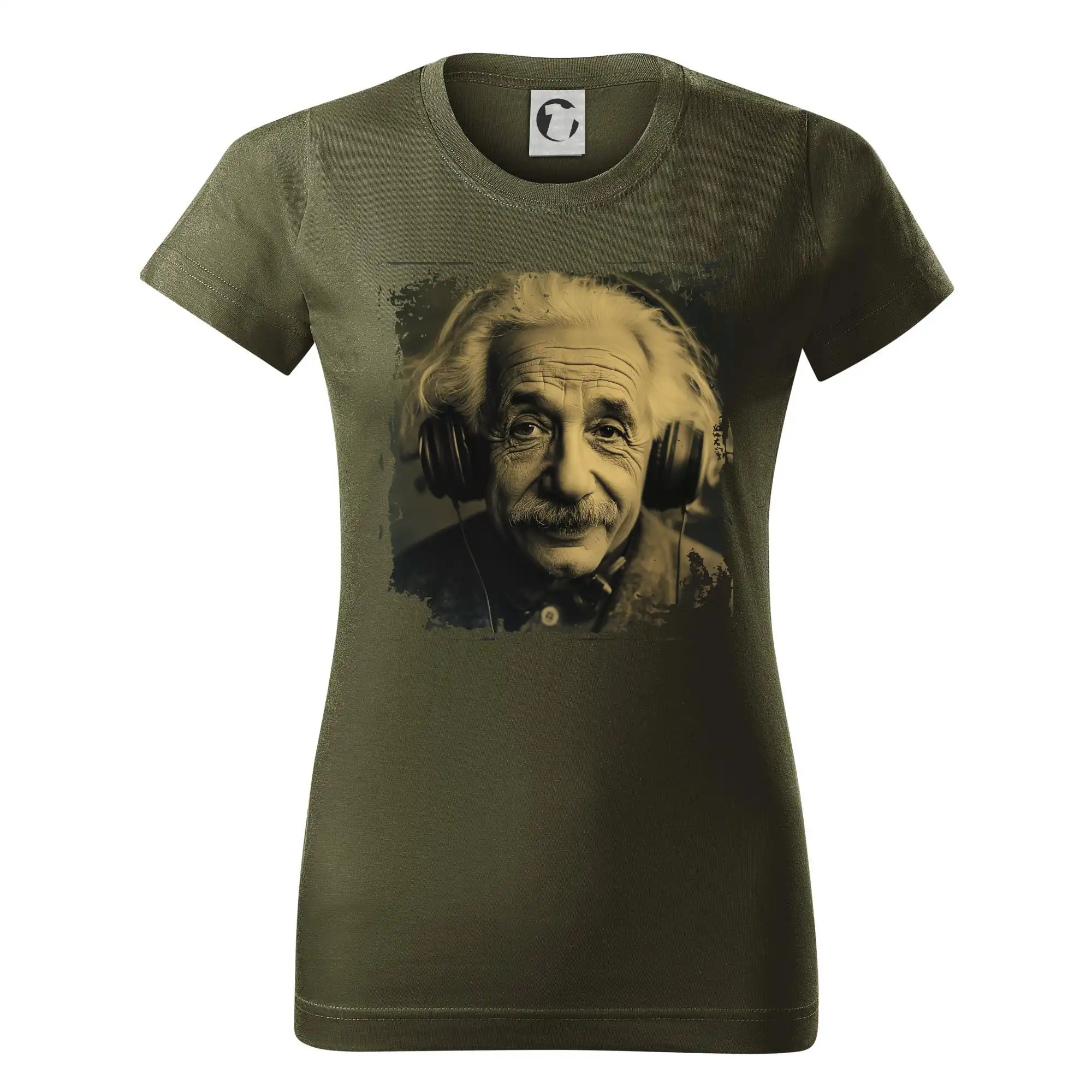 Albert se sluchátky