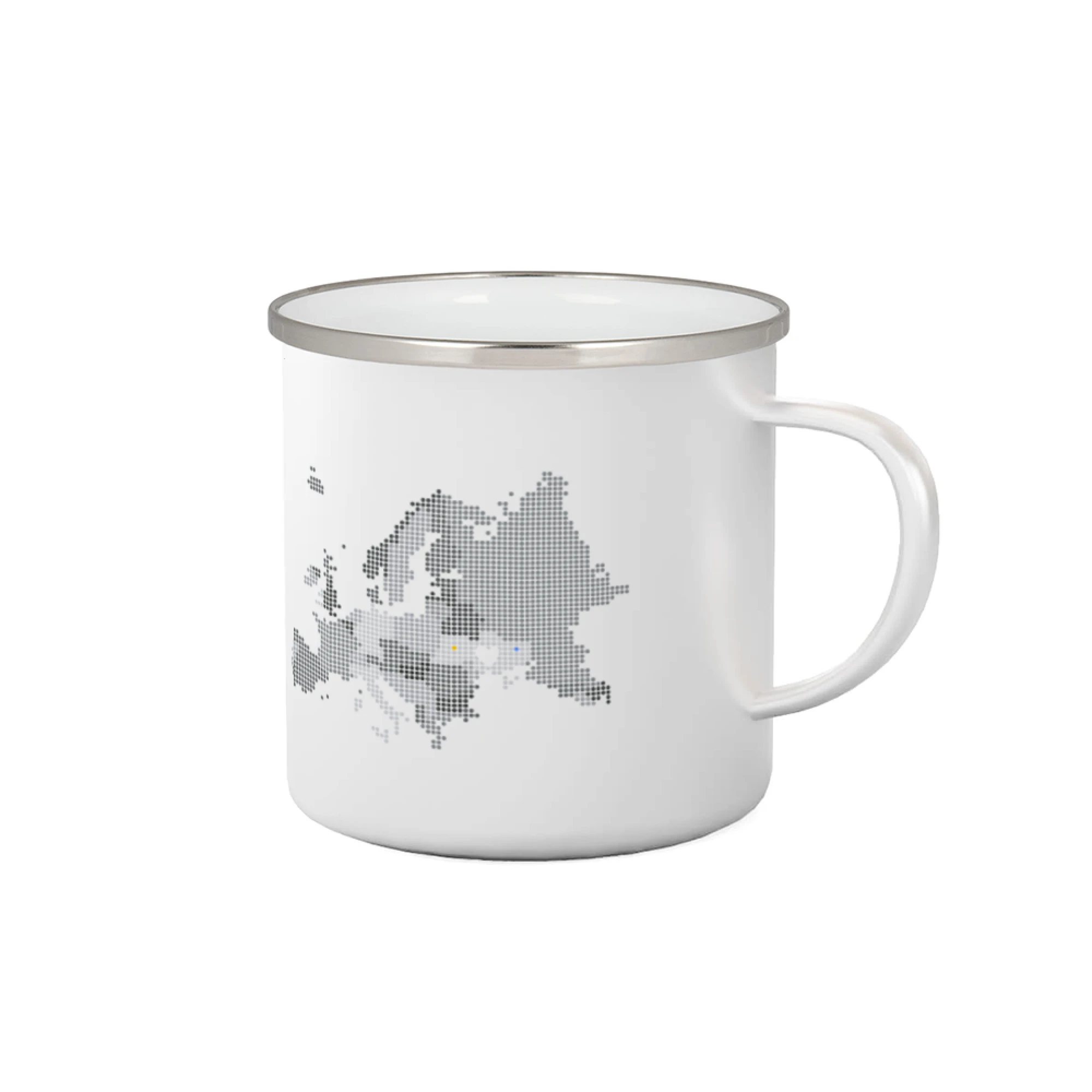 Tričká s vlajkou ukrajiny - Mapa Európy - srdce v Ukrajine - Plecháčik