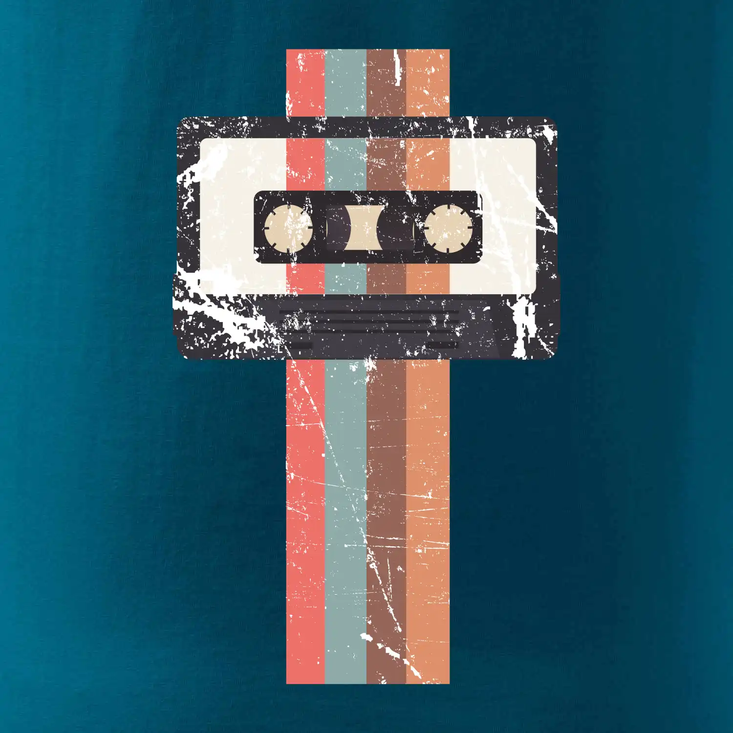 Retro kazeta - pruhy