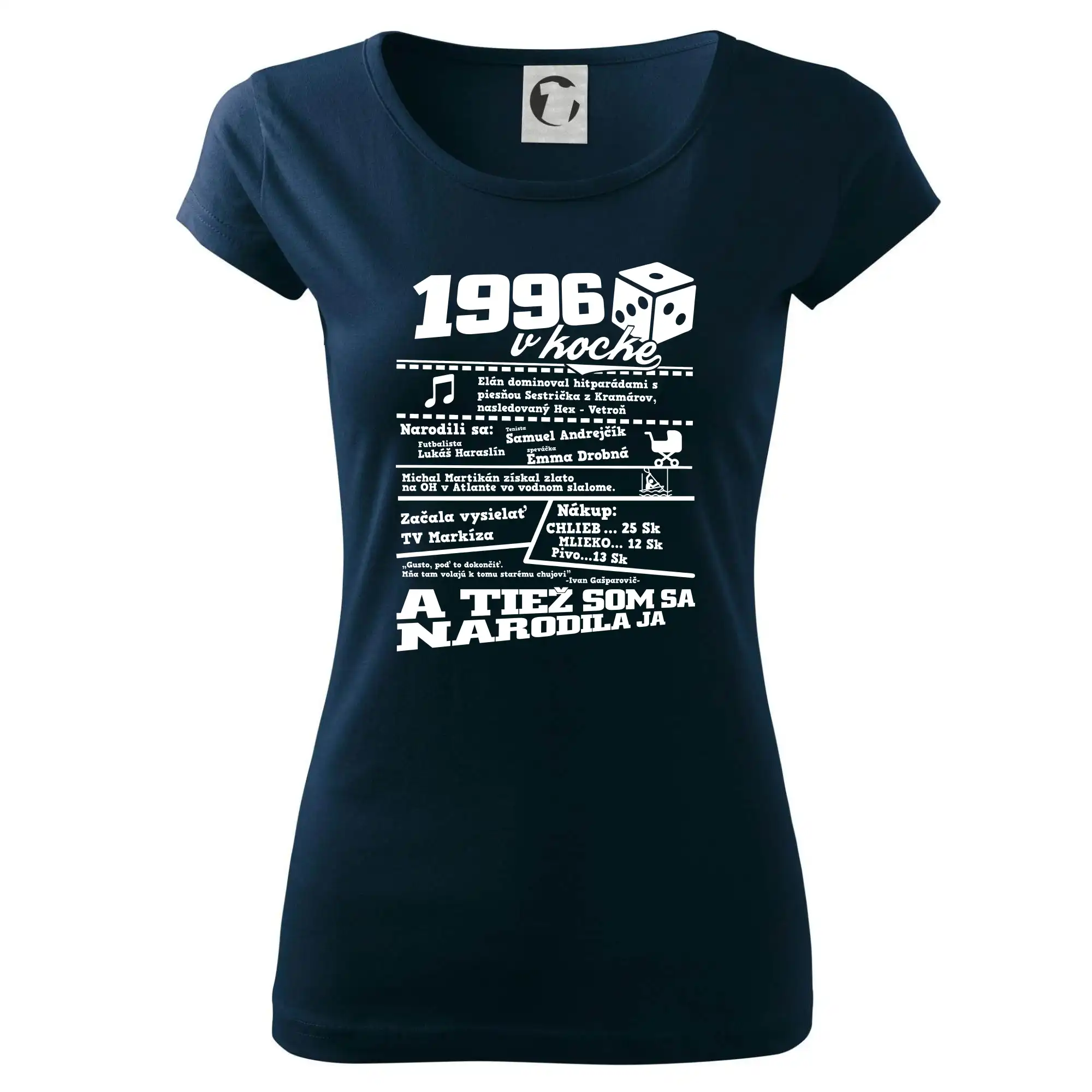 1996 v kocke - Dámske tričko Pure
