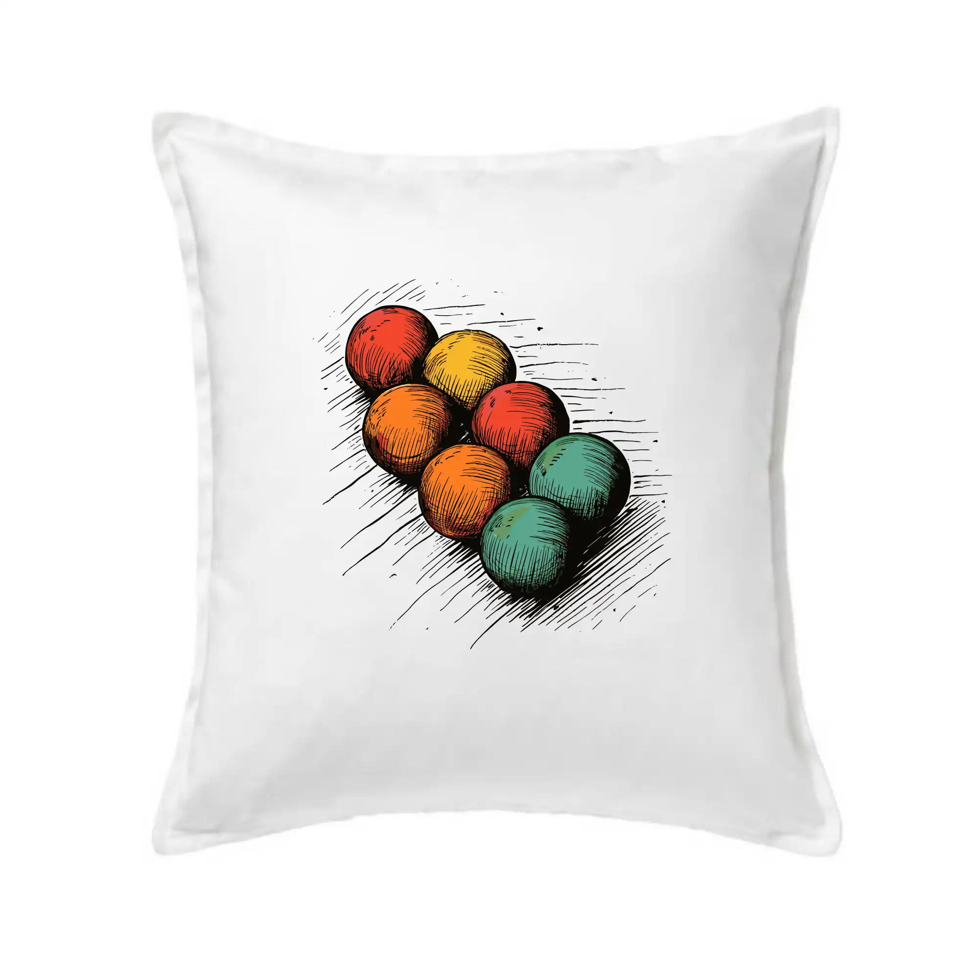 Ostatné športy - Petanque guľa kresba - Vankúš 50x50