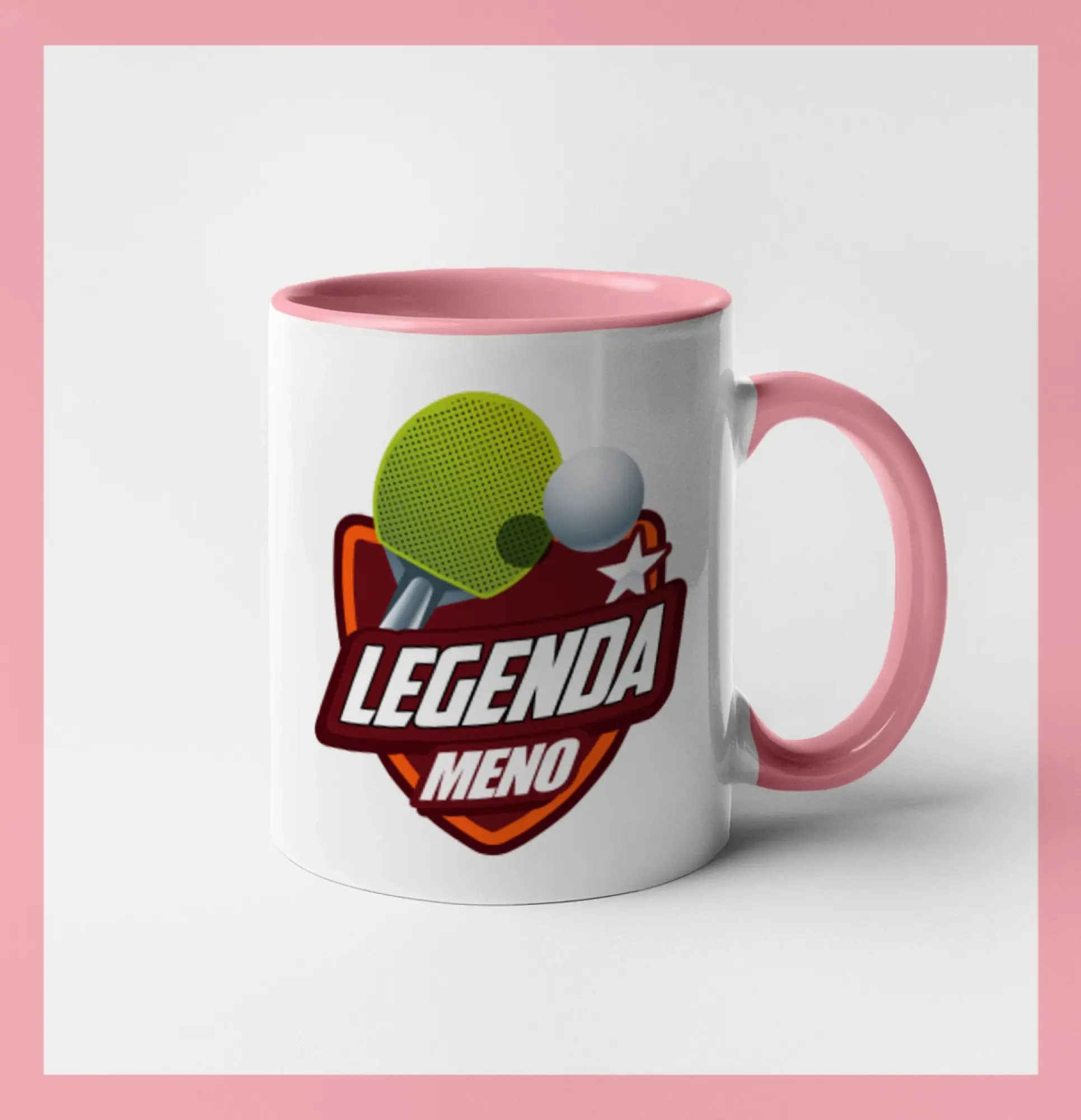 Ostatné športy - Stolný tenis - legenda a meno - Hrnček 