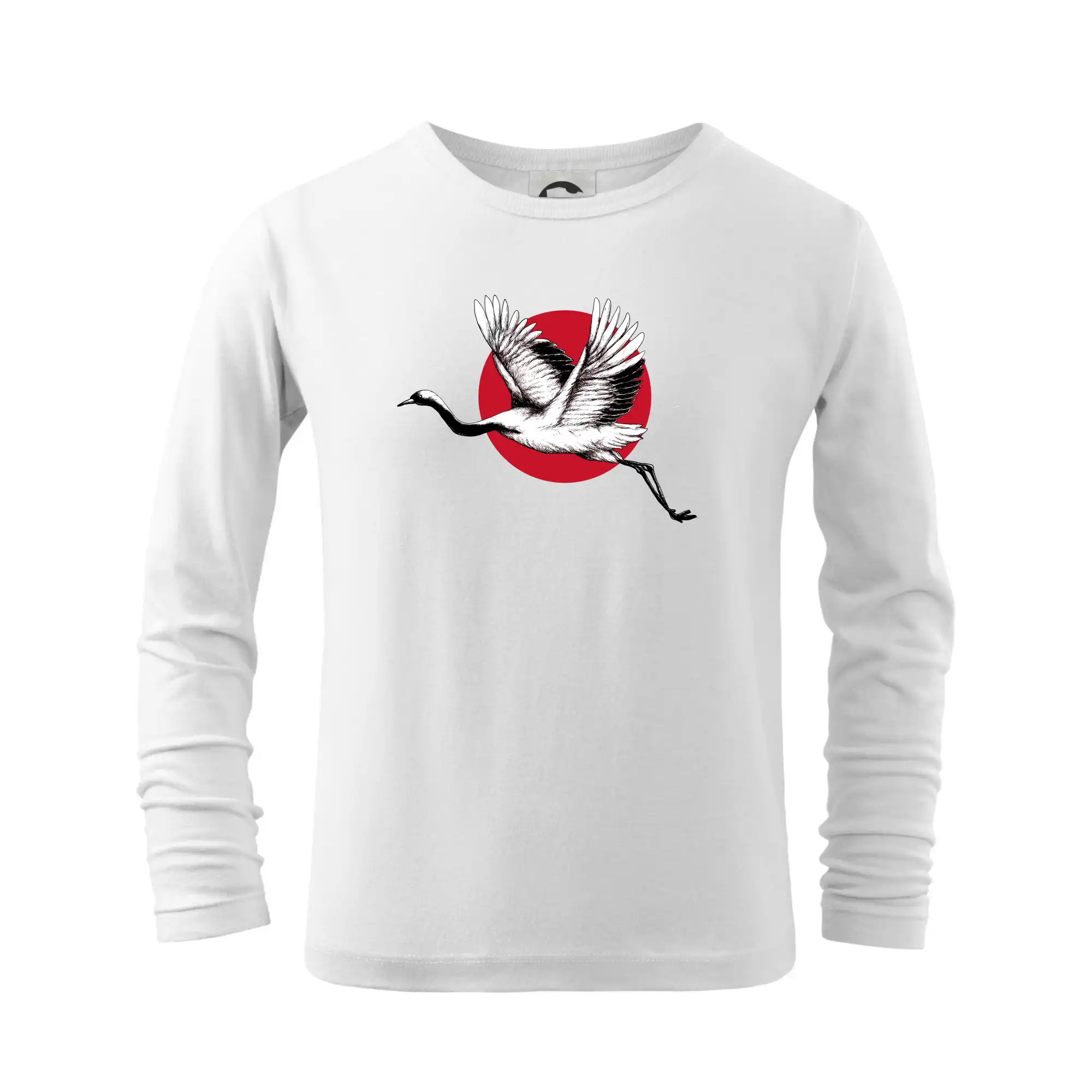 Tričká s japonskou tematikou - Japan culture - bocian - Tričko detské Long Sleeve