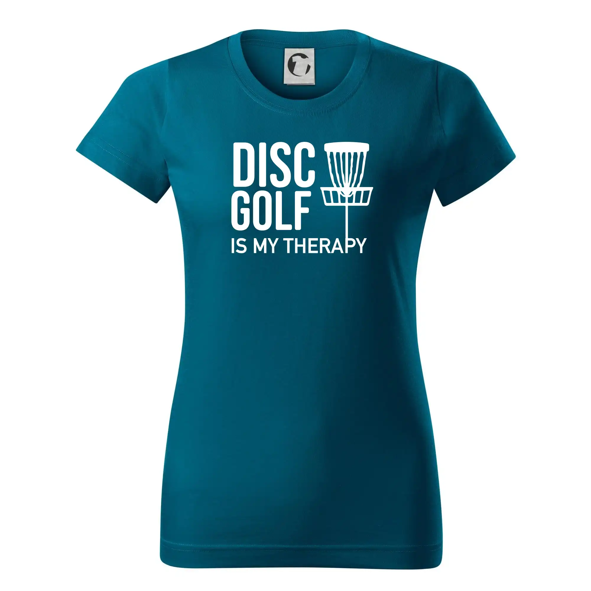 Disc golf is my therapy - Dámske tričko basic - ľahko voľnejšie a dlhšie