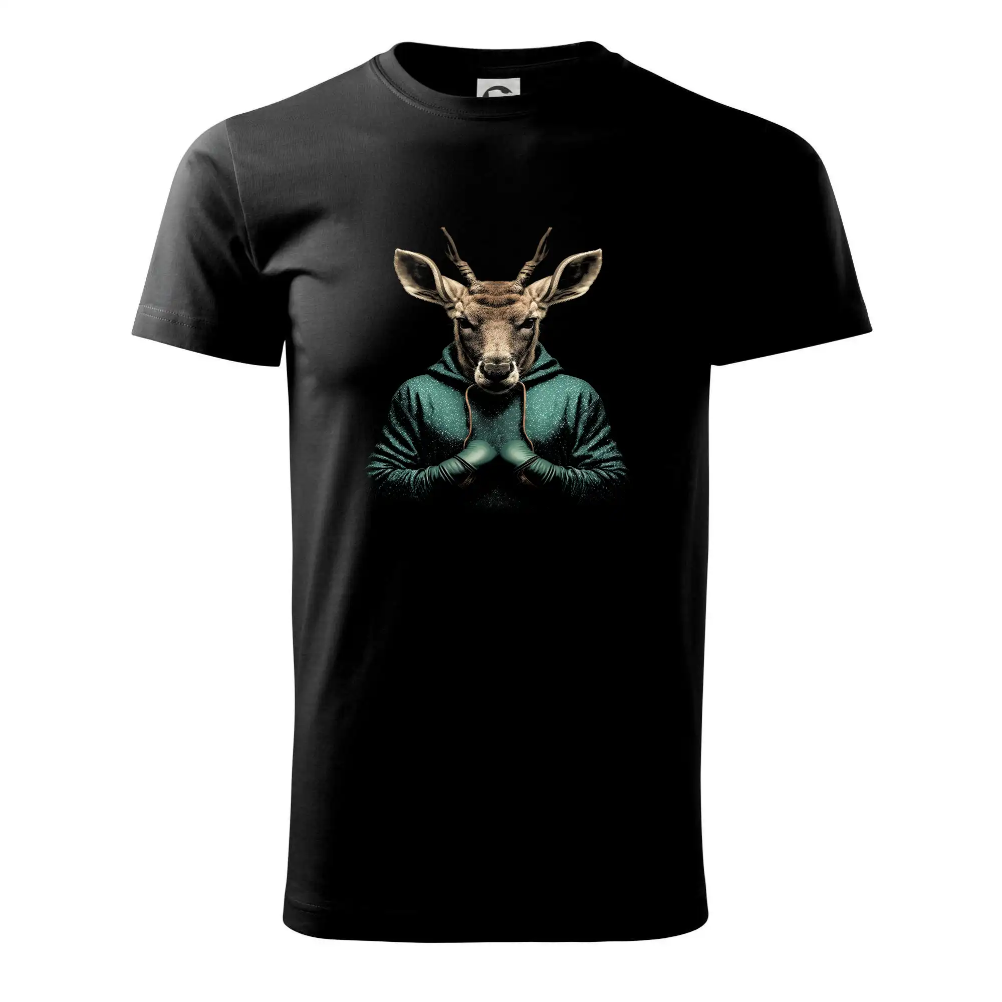 Tričká so zvieratami - Jelen boxer - Tričko extra veľké  (5-8XL)