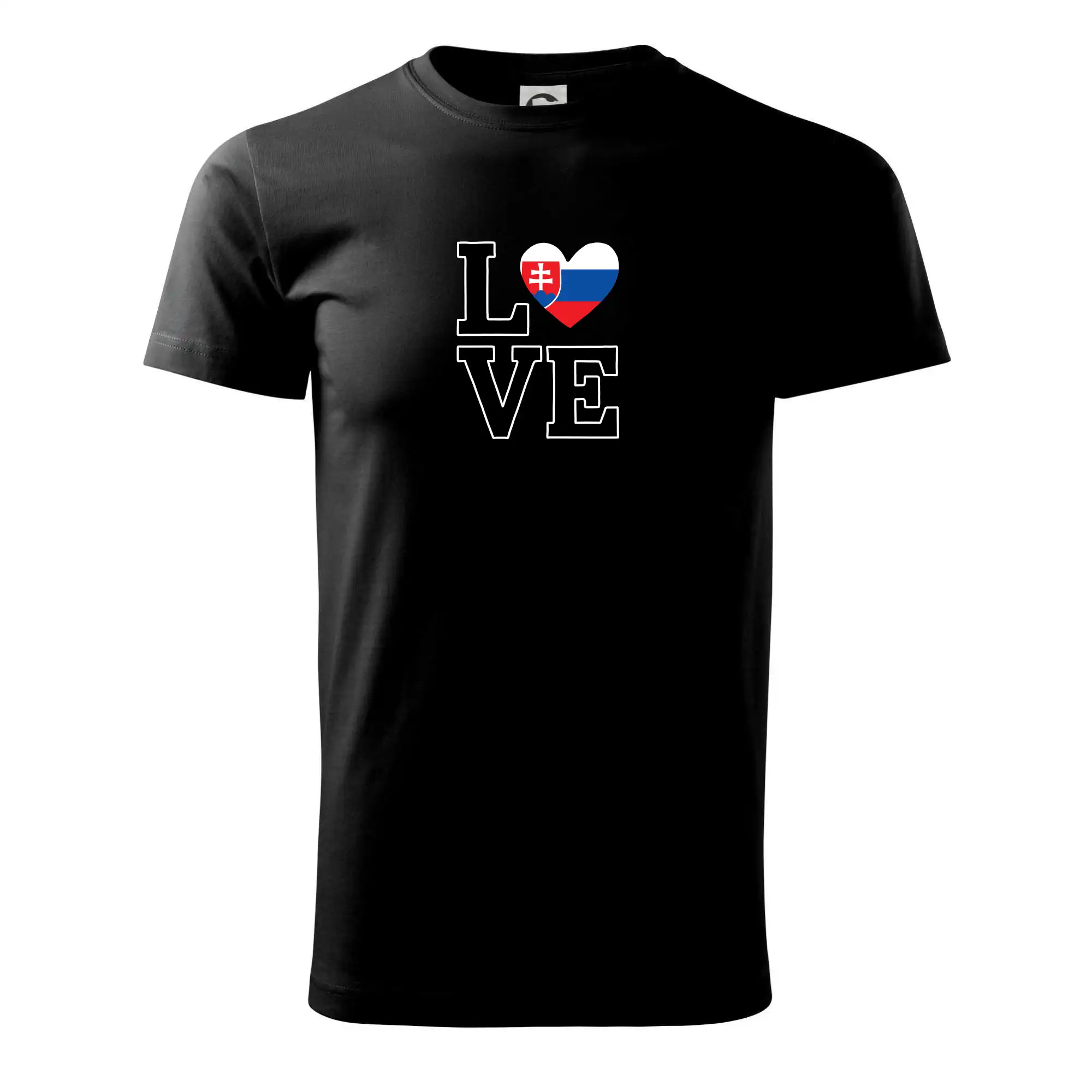 Motívy štátnych vlajok - Love Slovenská vlajka - Klasické pánske tričko vyššej gramáže