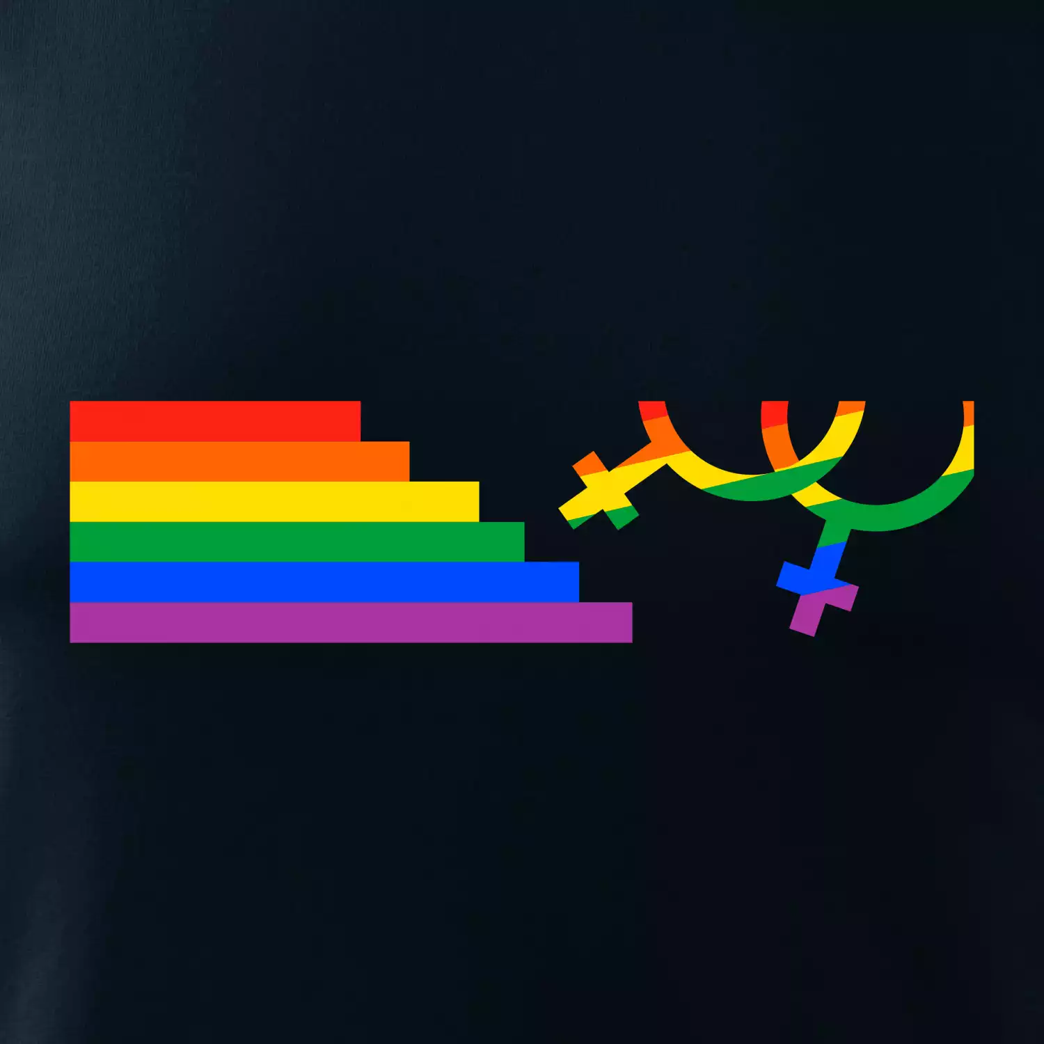 Lesby symbol duha