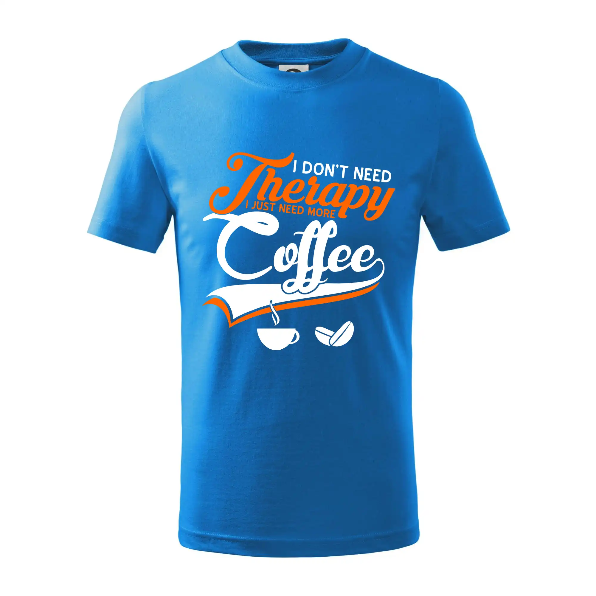 Motívy pre baristu a milovníkov kávy - I don't need therapy coffee - Tričko detské bavlnené