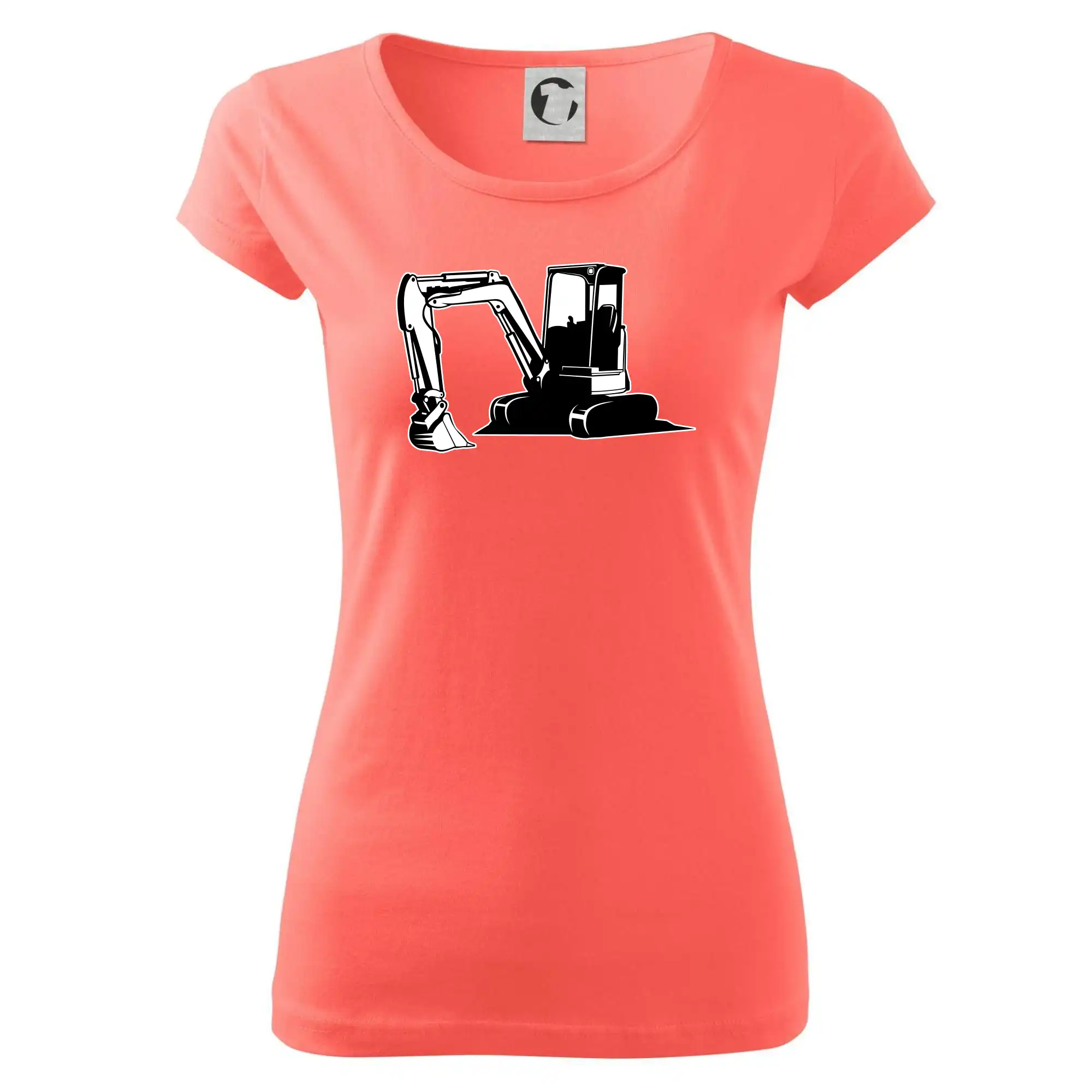 Bagr bez nápisu černobílý