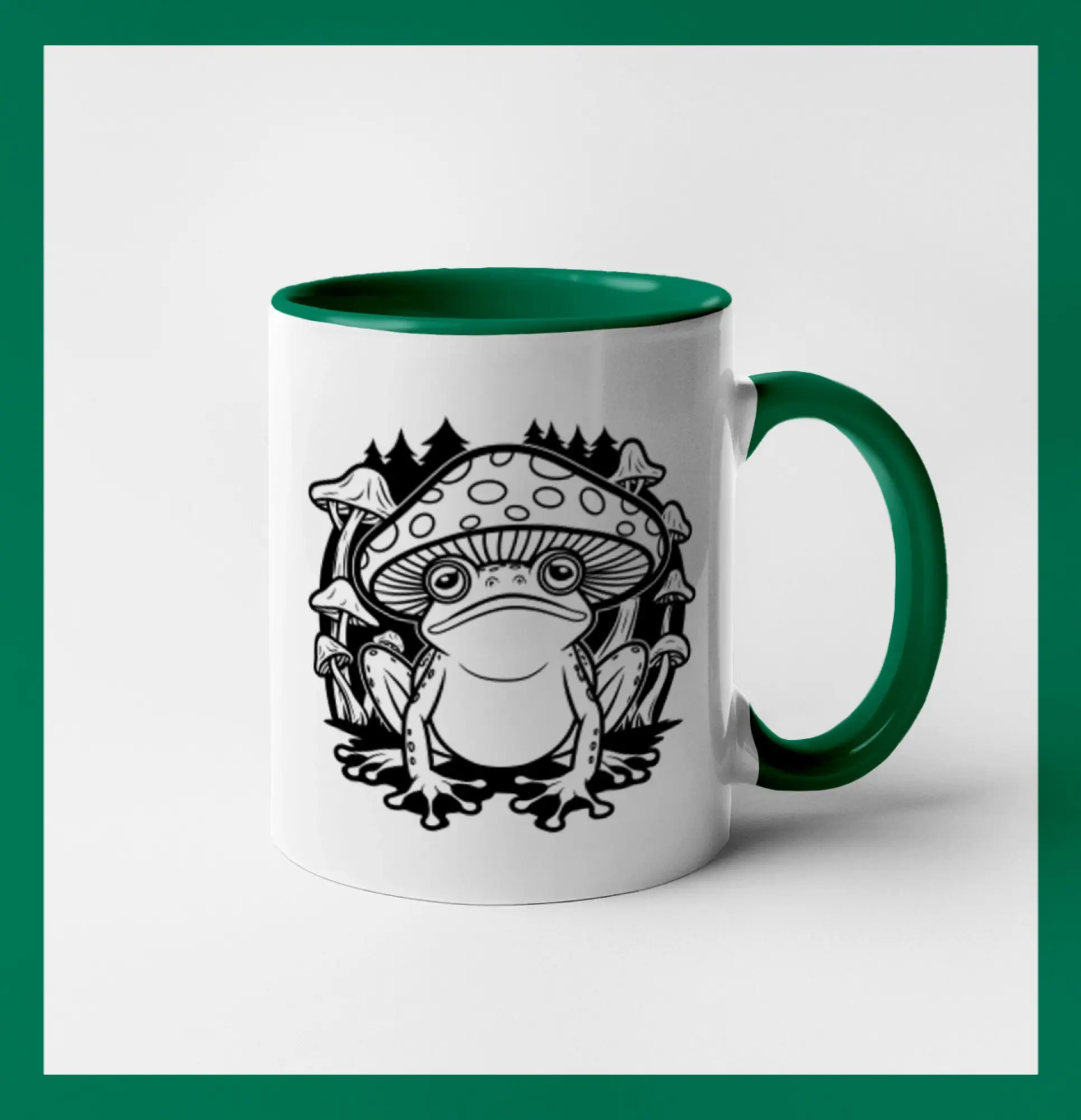 Goblincore čierna hubožaba