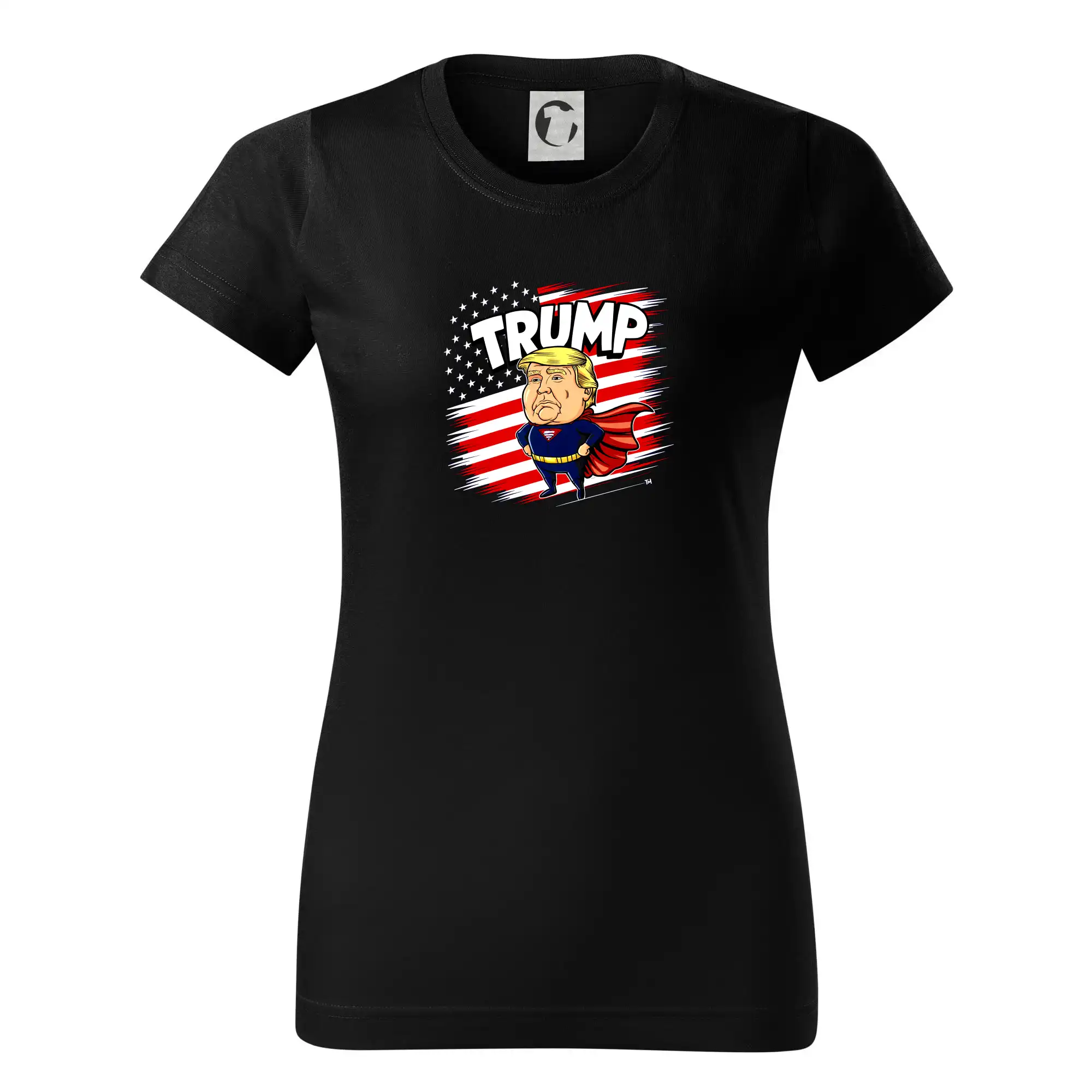 Politické tričká - Trump Superman - Dámske tričko basic - ľahko voľnejšie a dlhšie