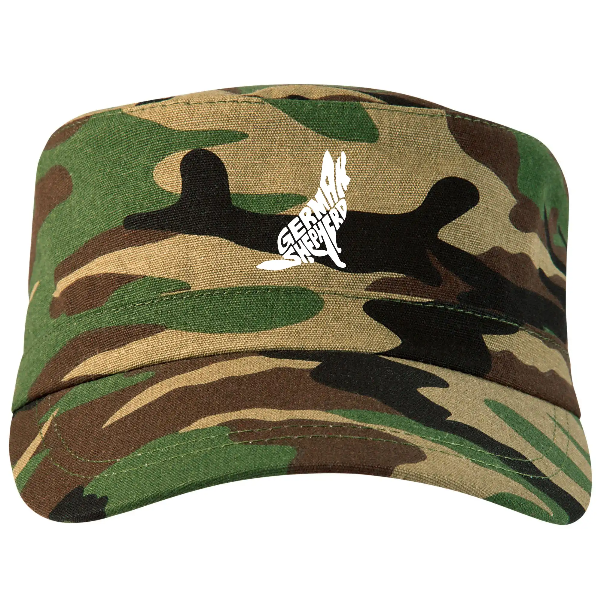 Nemecký ovčiak - Nemecký ovčiak sediaci napis - Šiltovka CAMO